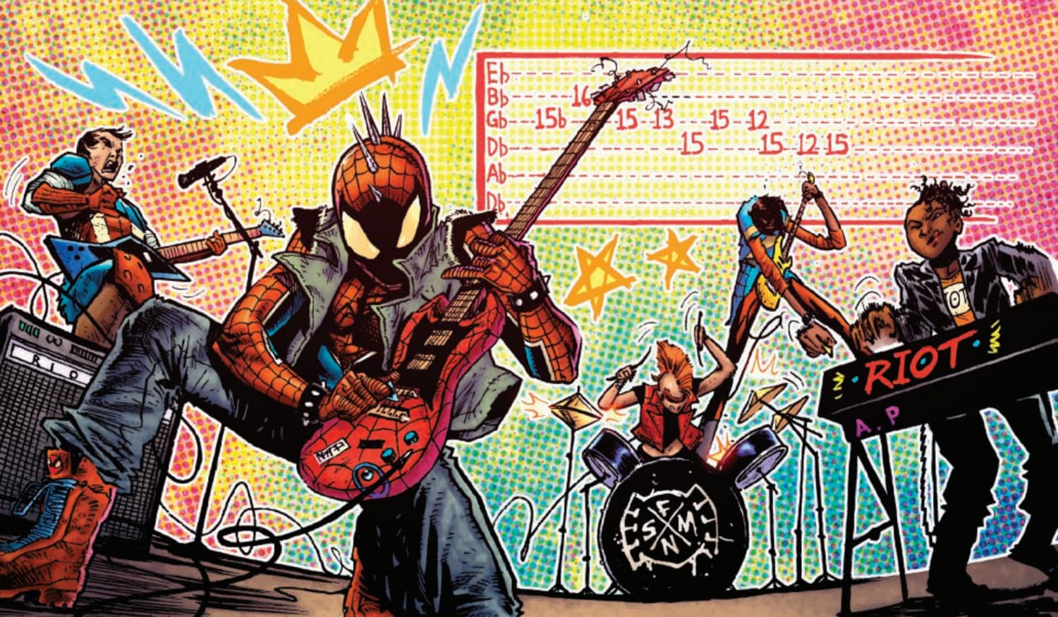 1500x876 Meet Spider Punk, The Punk Rock Spider Hero From Earth 138