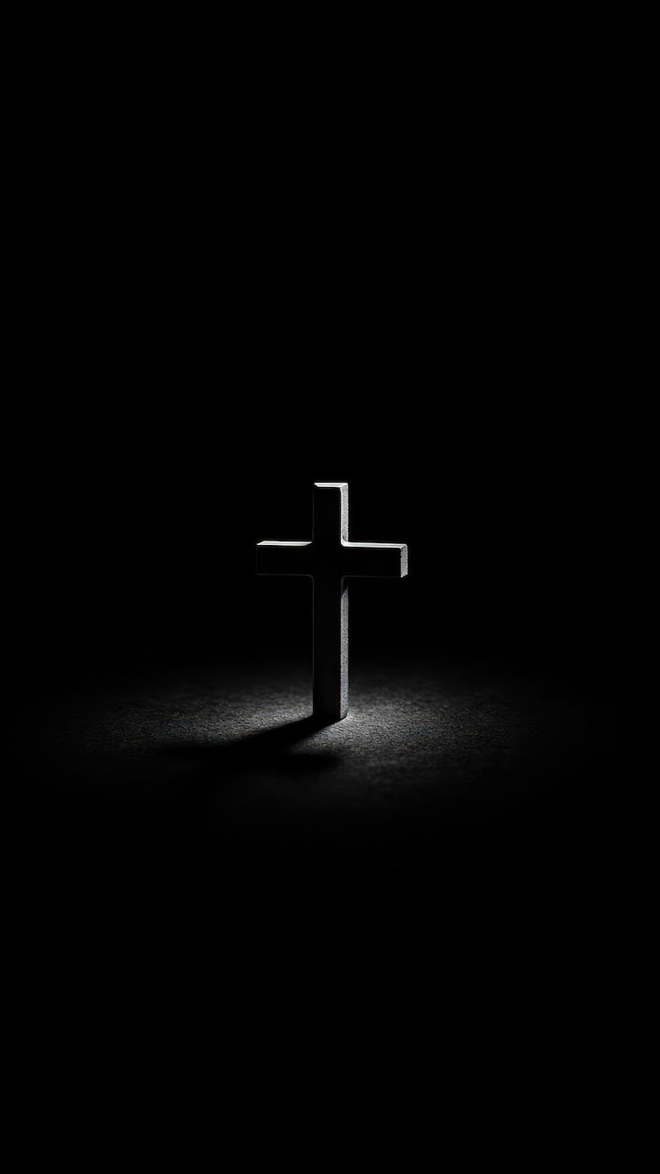 740x1316 Black christian wallpaper Image