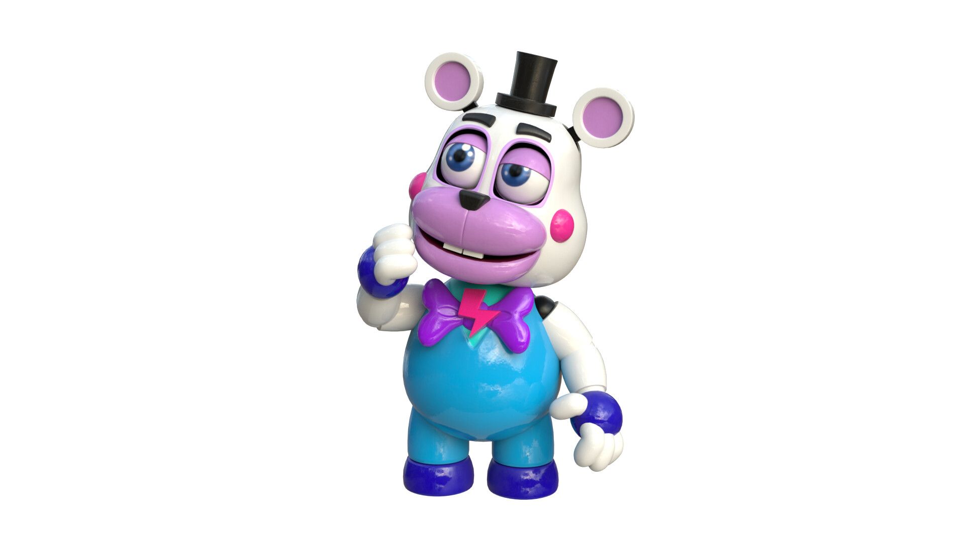 1920x1080 Glamrock Helpy (Fnaf 3D model)