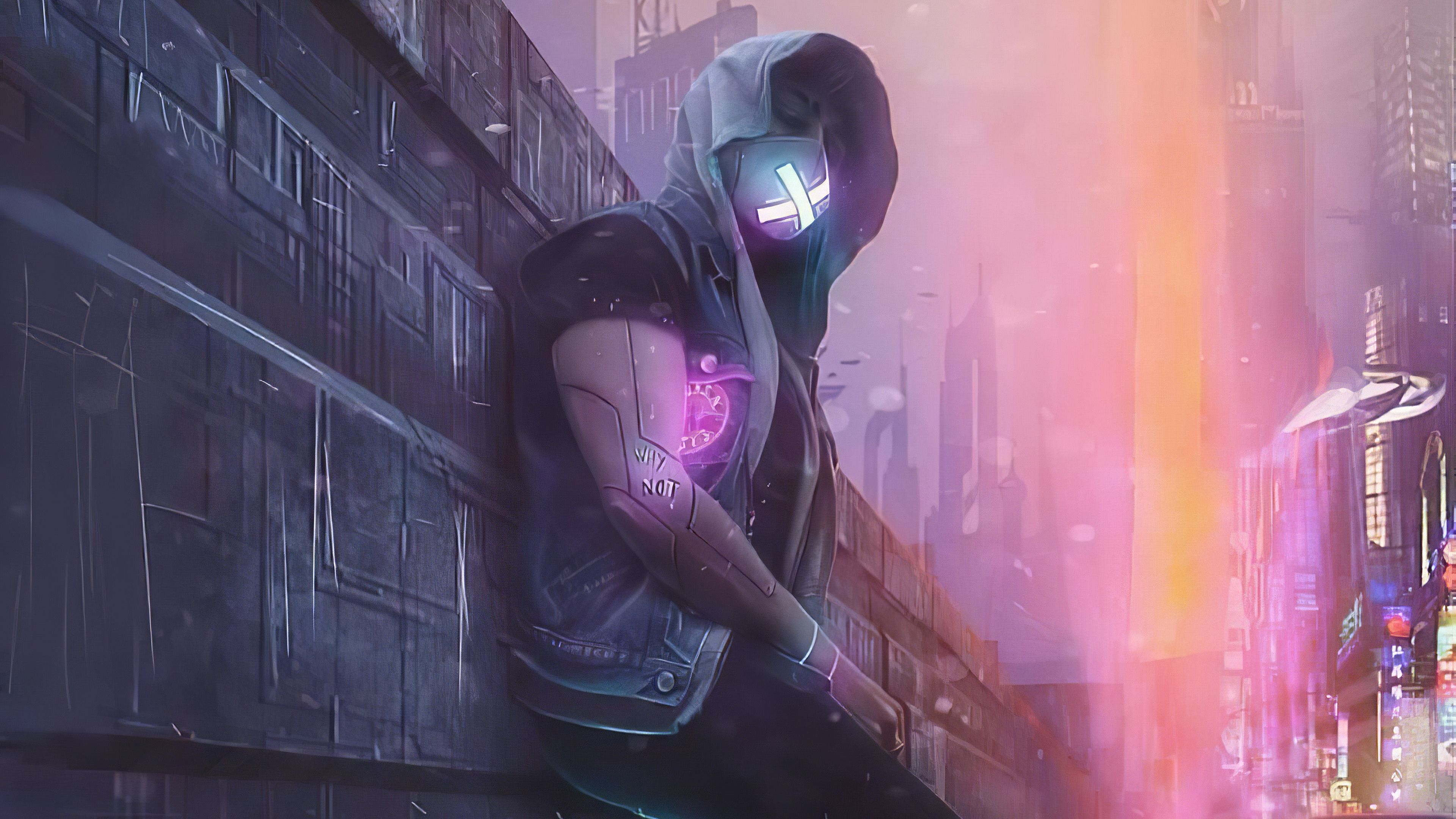 3840x2160 Cyberpunk Mask Boy 4k Wallpaper, HD Artist Wallpaper, 4k Wallpaper, Image, Background, Photos and Picture