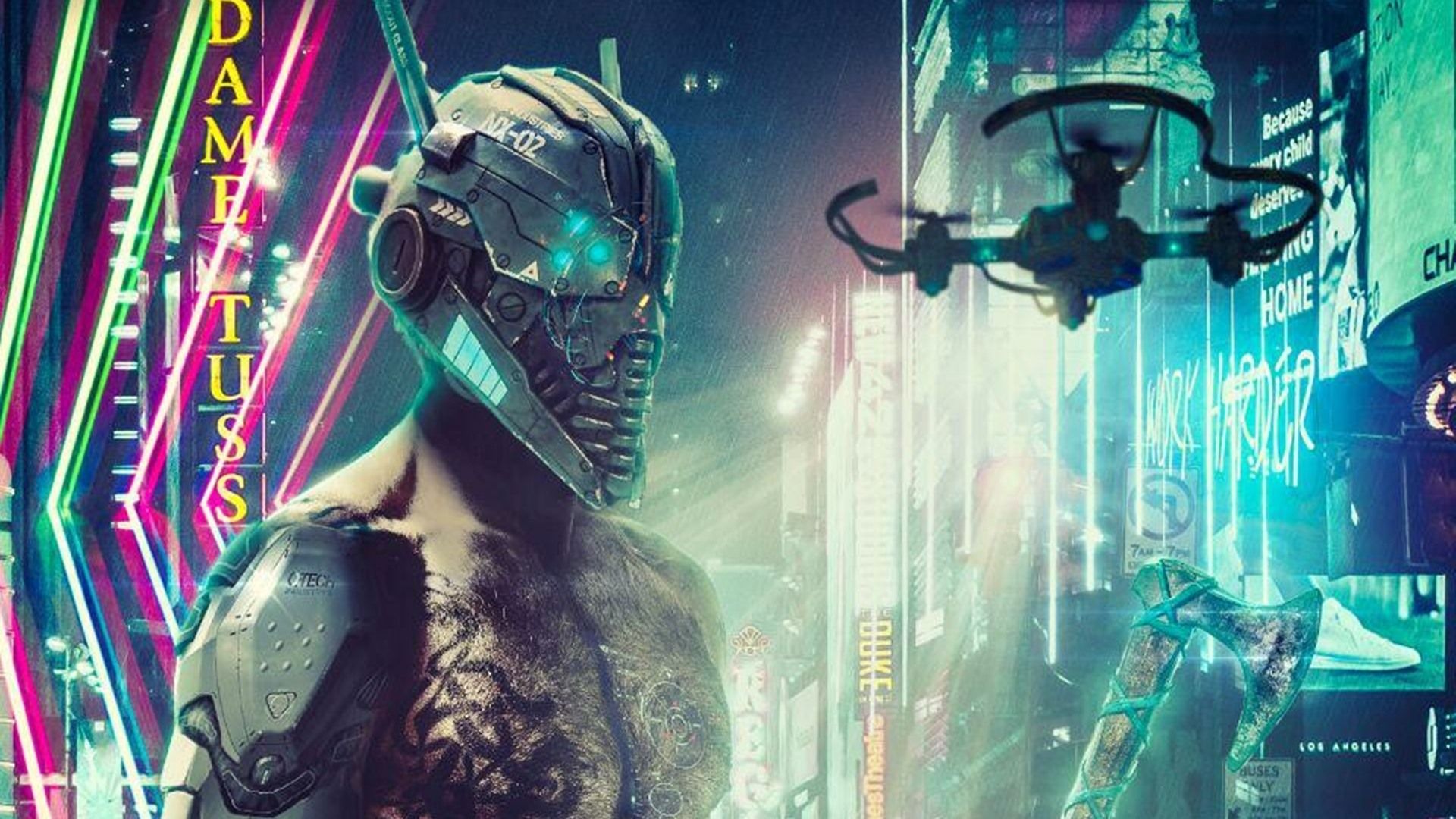 1920x1080 Cyberpunk Mask Wallpaper 53388