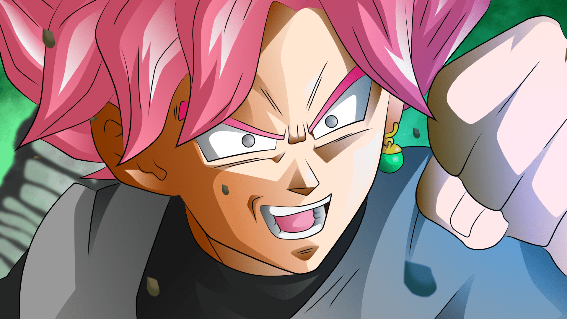 1920x1080 4K Ultra HD: Super Saiyan Rosé Black Goku Wallpaper