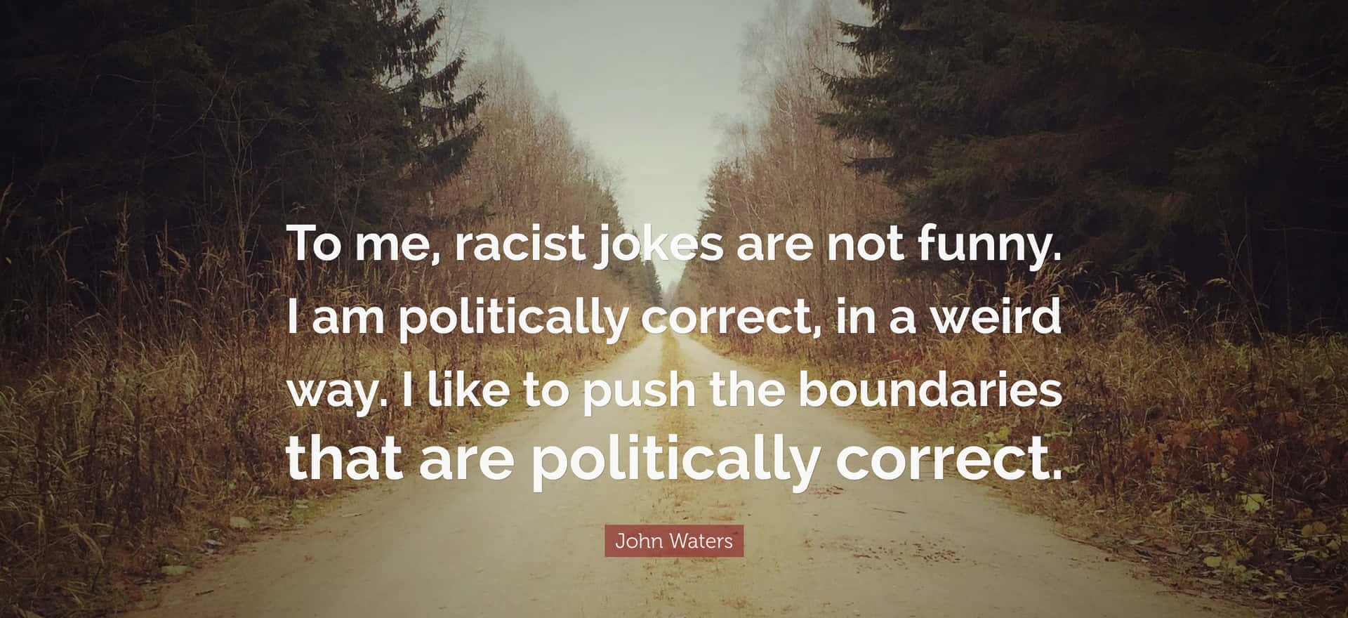 1920x880 Download John Waters Political Correctness Quote Wallpaper
