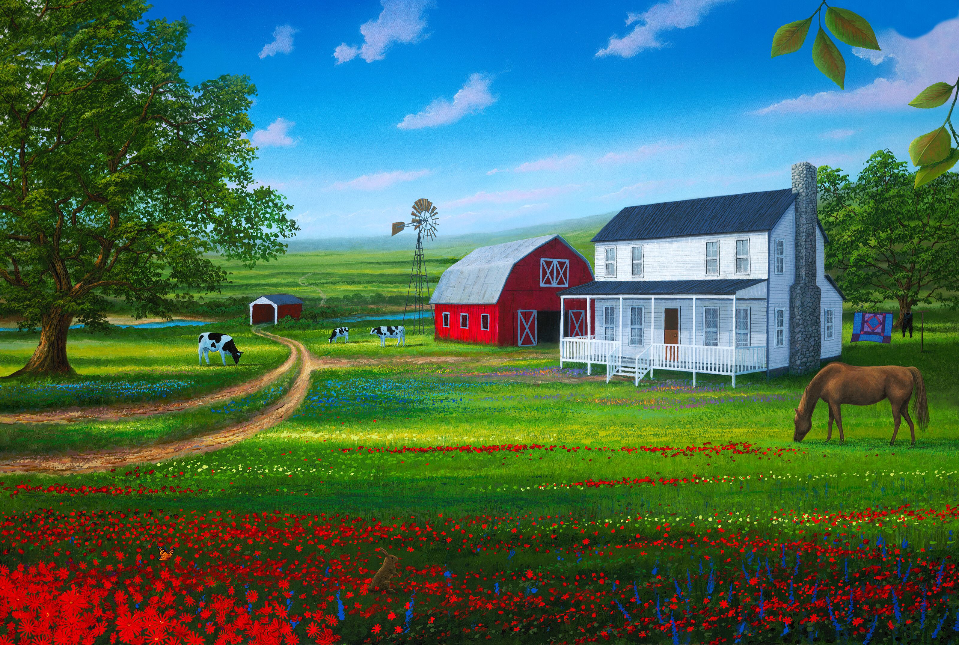3200x2152 Country Living Wall Mural