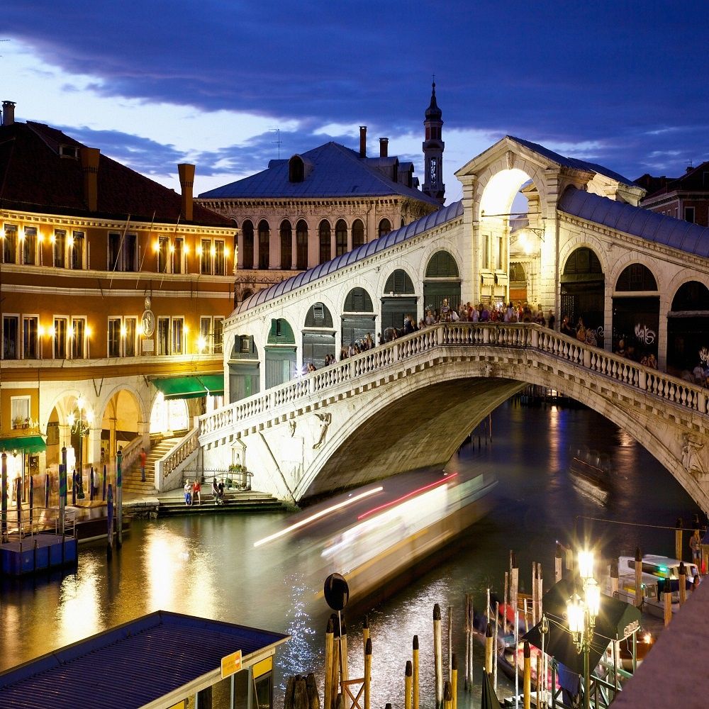 1000x1000 Wall 1 Wall Venice Rialto Bridge Giant Wallpaper Mural VENICE C 001