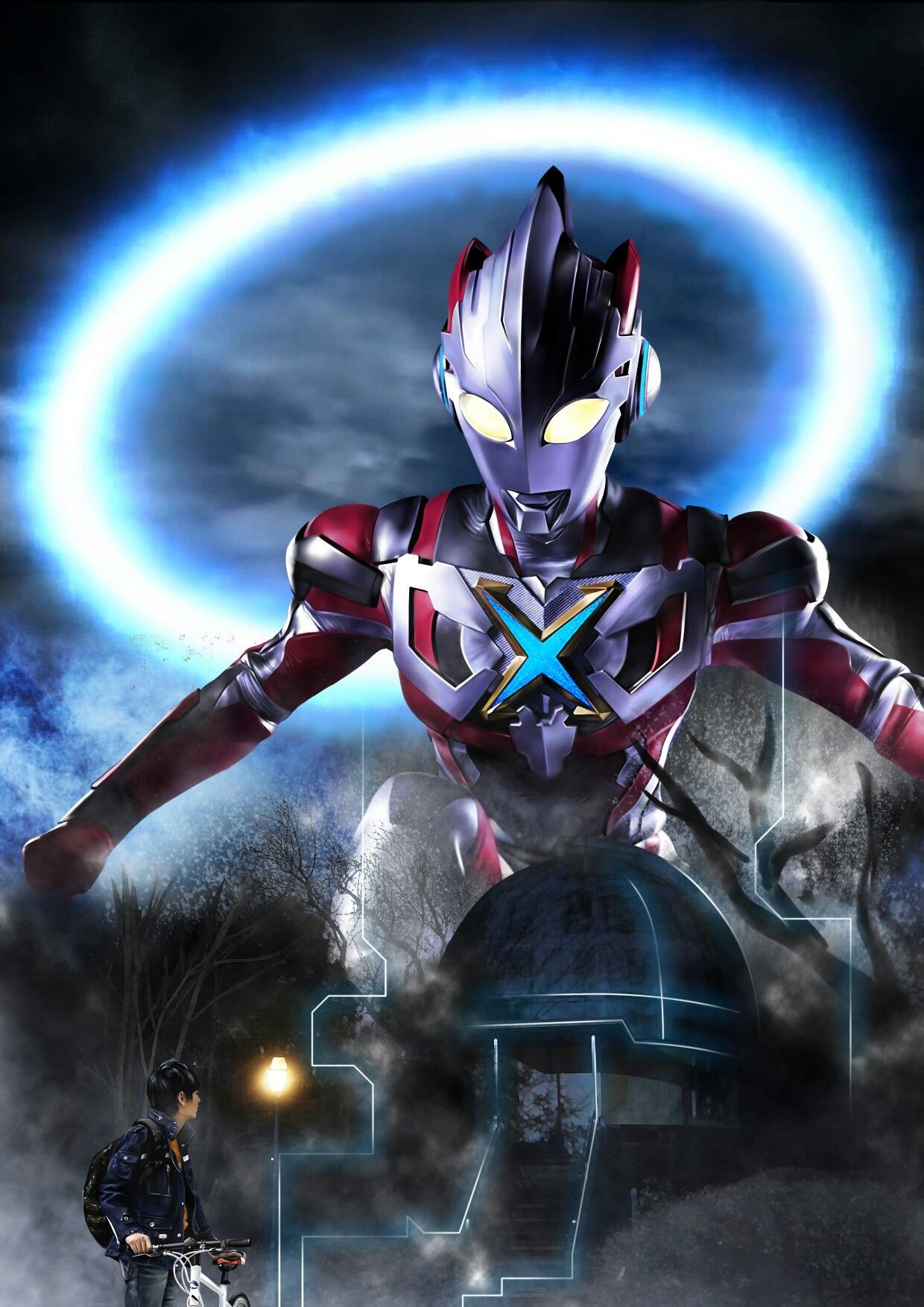 1240x1754 Ultraman X and Riku