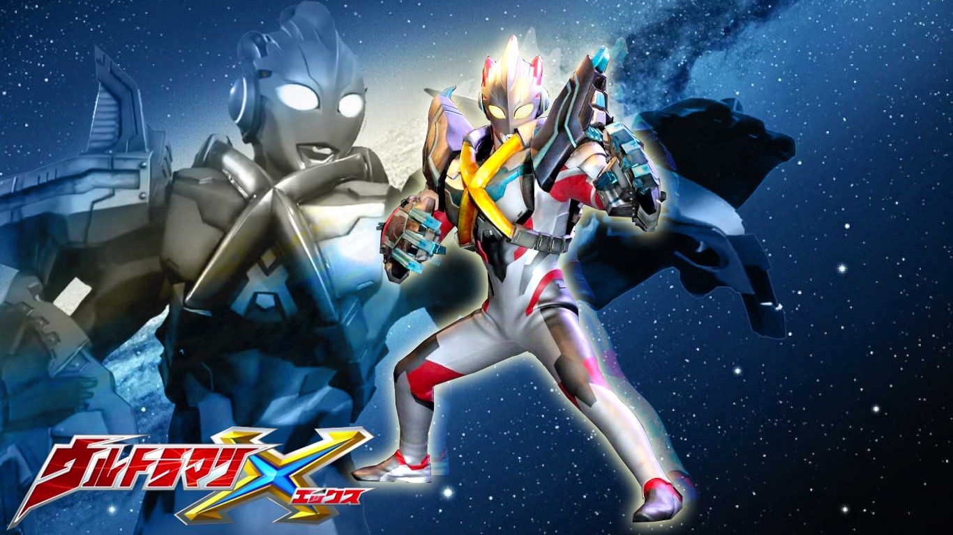 1366x768 Tokusatsu Wallpaper: Ultraman X Armor