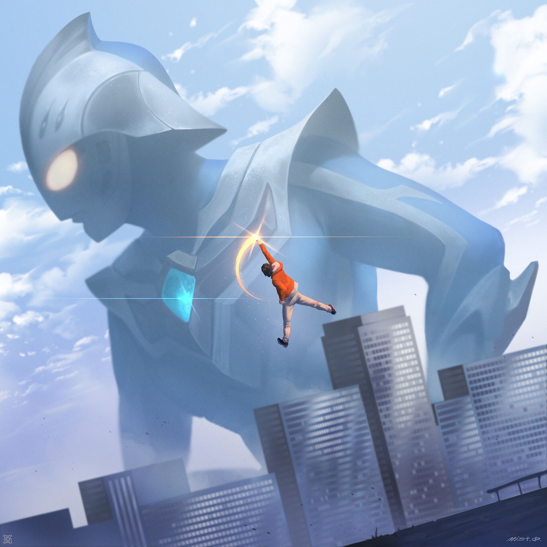 1920x1920 Bonds of Light. for the future (OC Ultraman Nexus X SMG4) 1: Rookie of Giant Silver Light