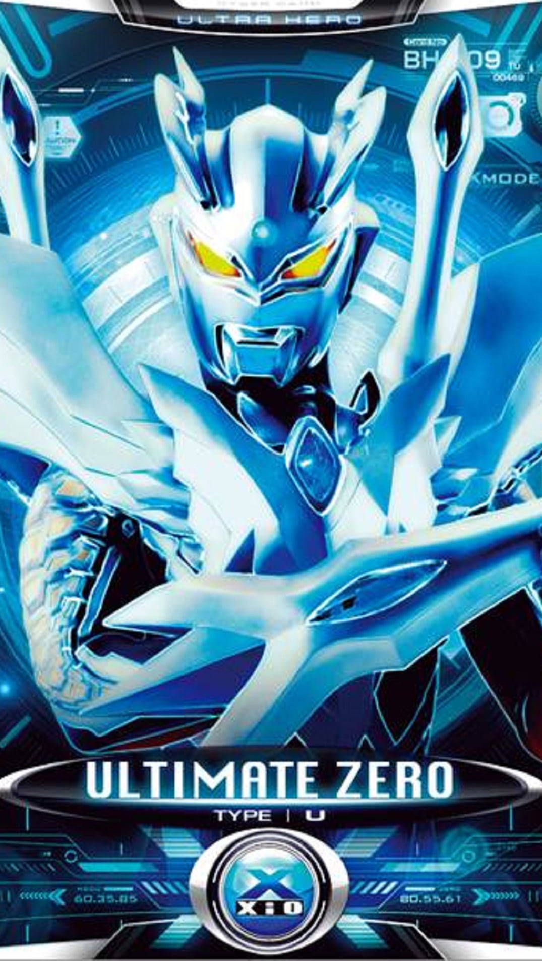 1075x1905 Download Ultraman Zero Cyber Card Wallpaper