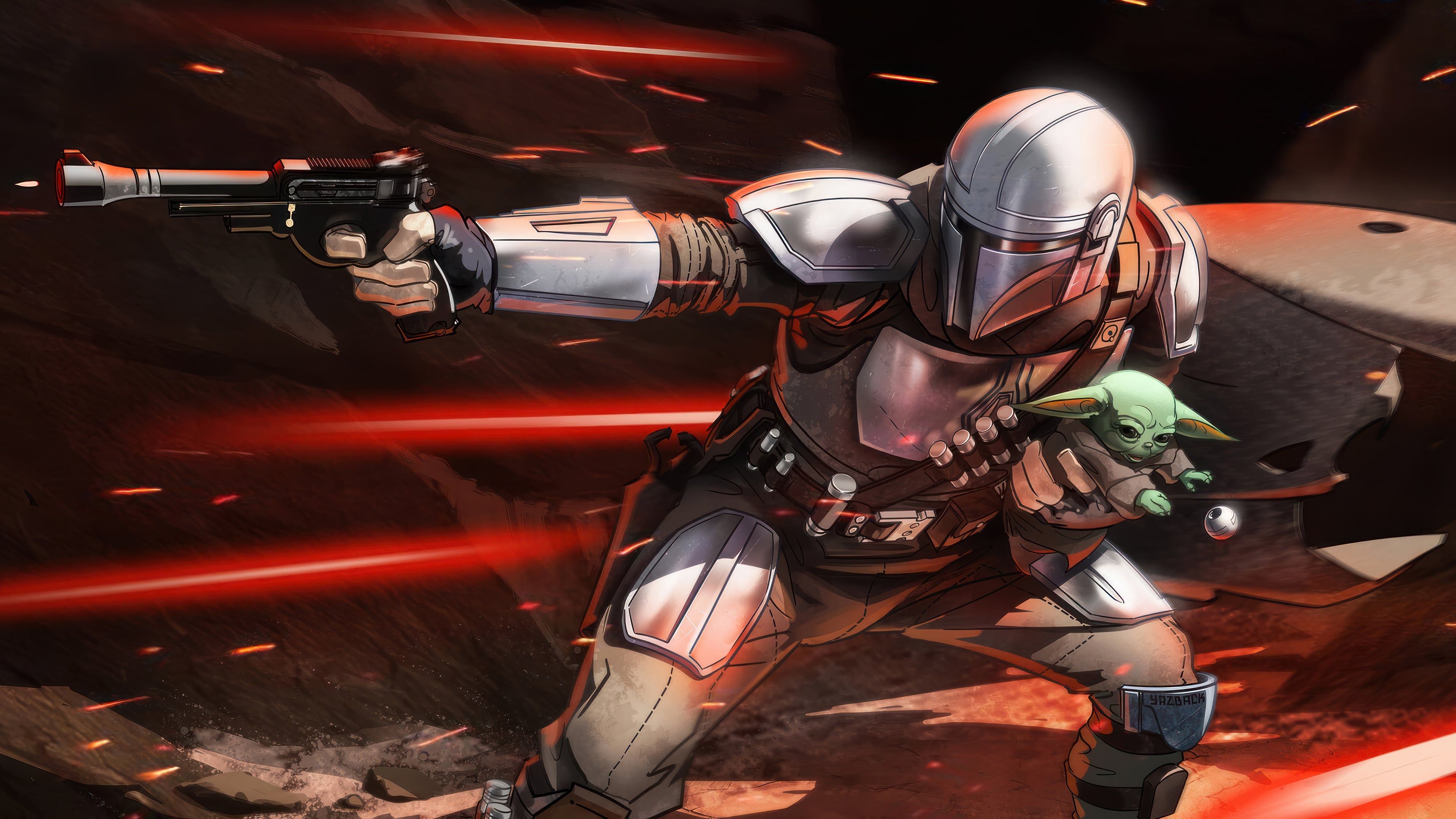 3840x2160 Grogu Mandalorian Wallpaper 4K for Desktop