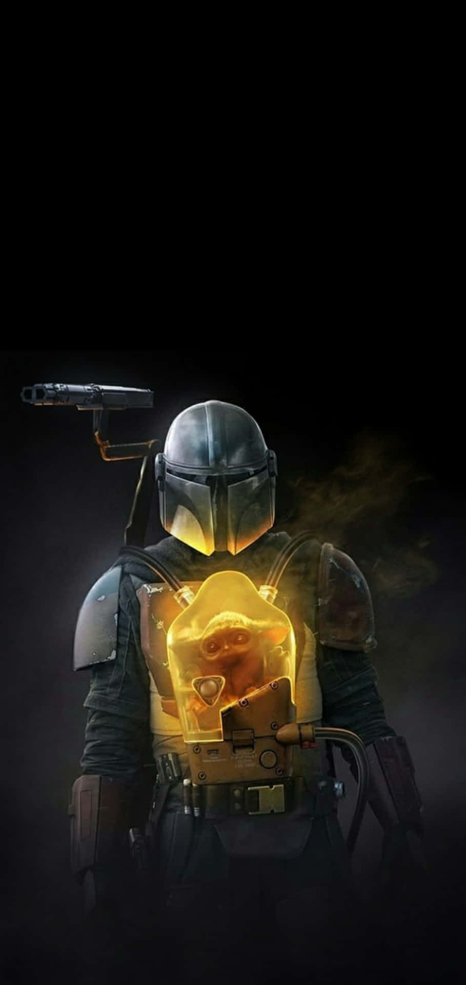 909x1920 Download Din Djarin And Grogu The Mandalorian iPhone Wallpaper