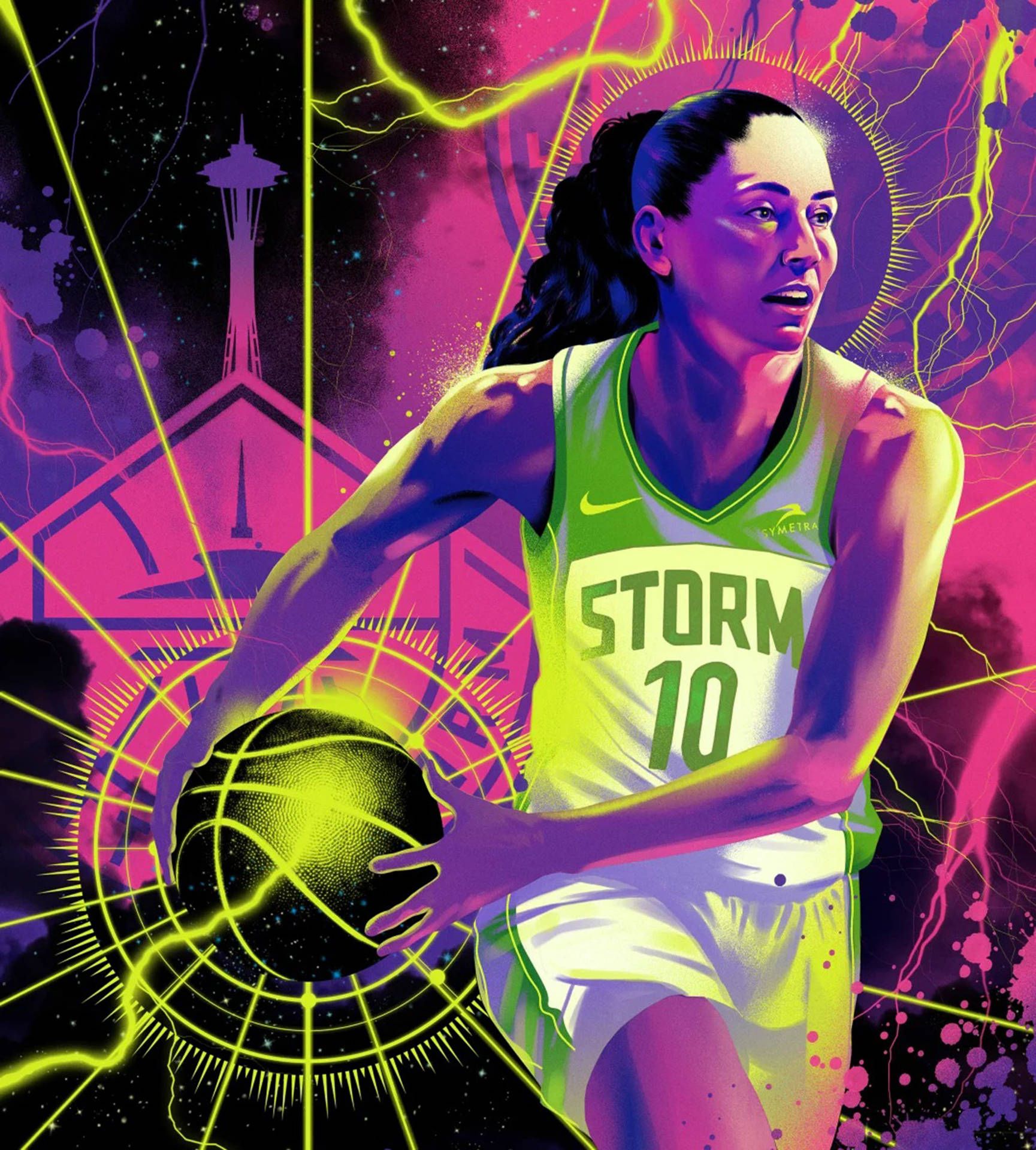 1729x1920 Download Sue Bird Pop Art Wallpaper
