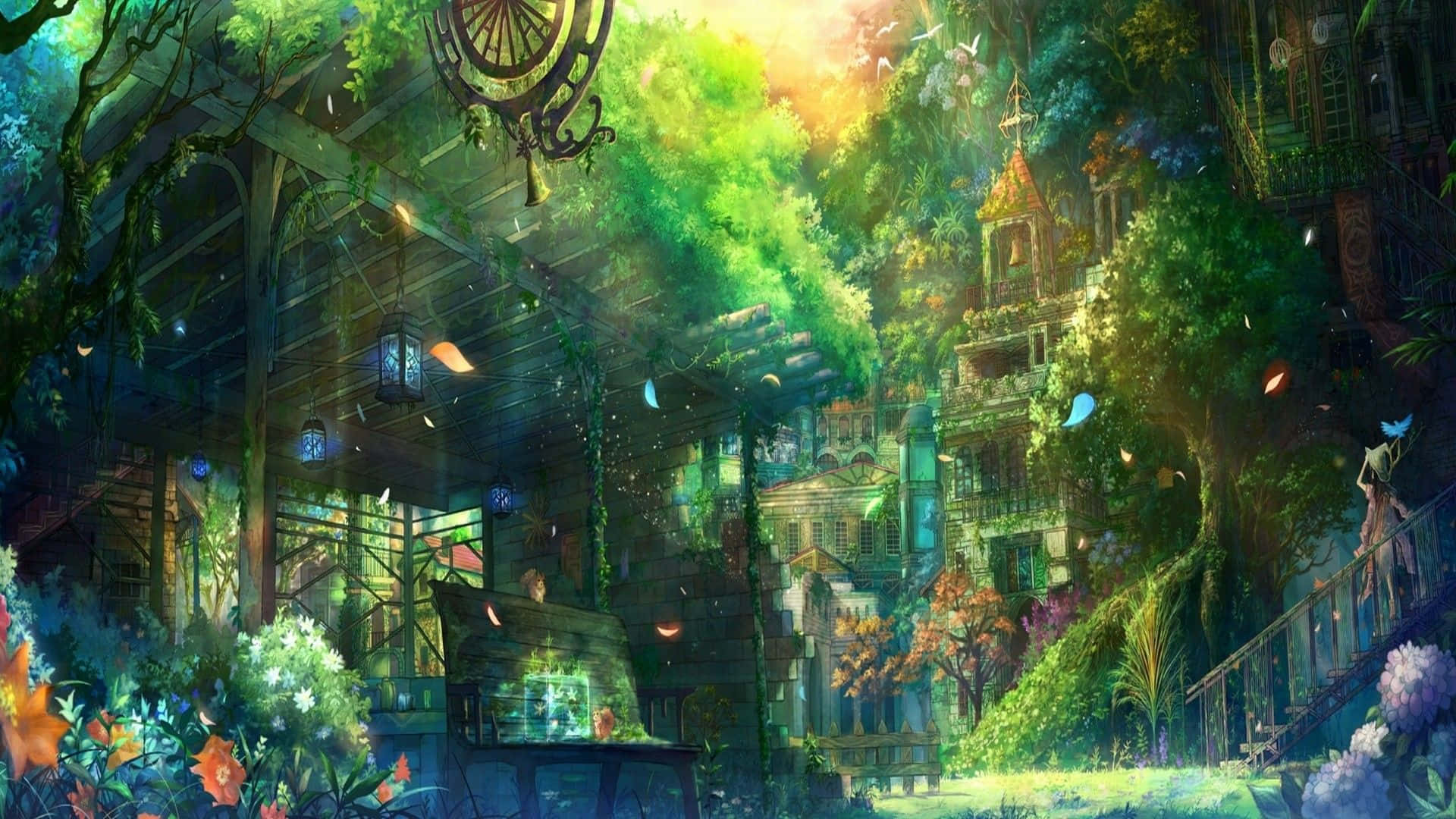 1920x1080 Download Enjoy the best experience with Green Anime Wallpaper