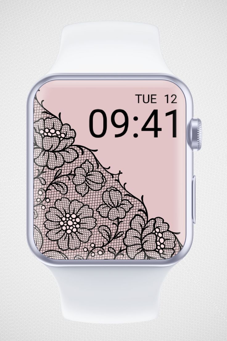 736x1104 Lace Apple Watch Face Wallpaper, Elegant Feminine Wallpaper, Pink Black Lacy Fabric Aesthetics