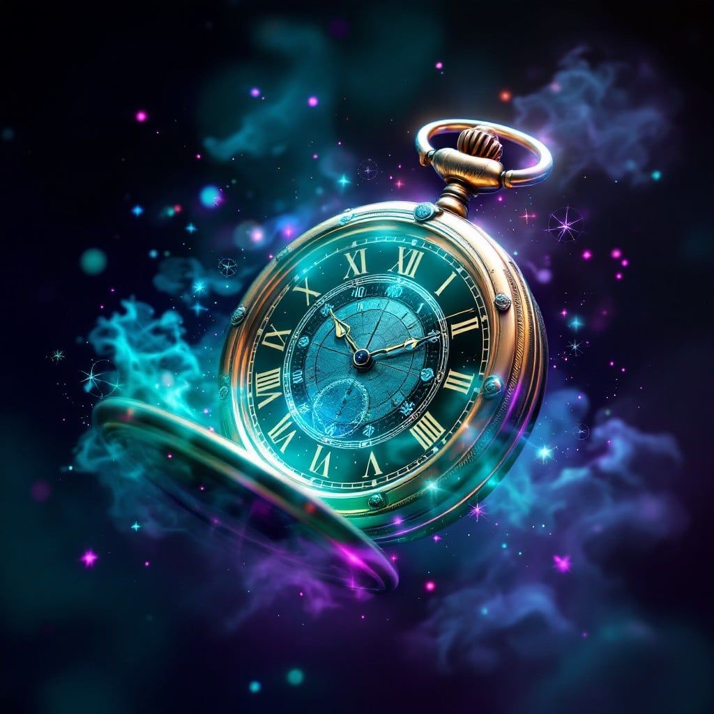1024x1024 Free Timeless Neon Watch Image, Cyberpunk, Watch
