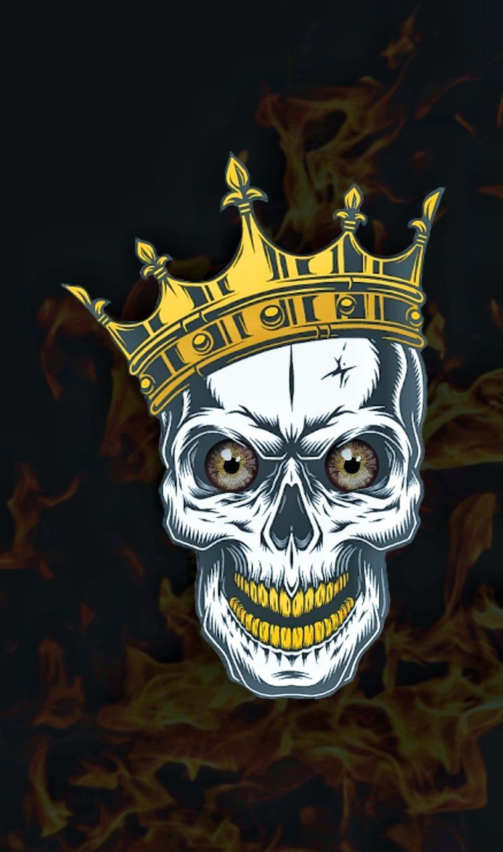 735x1244 skull king hrorror wallpaper