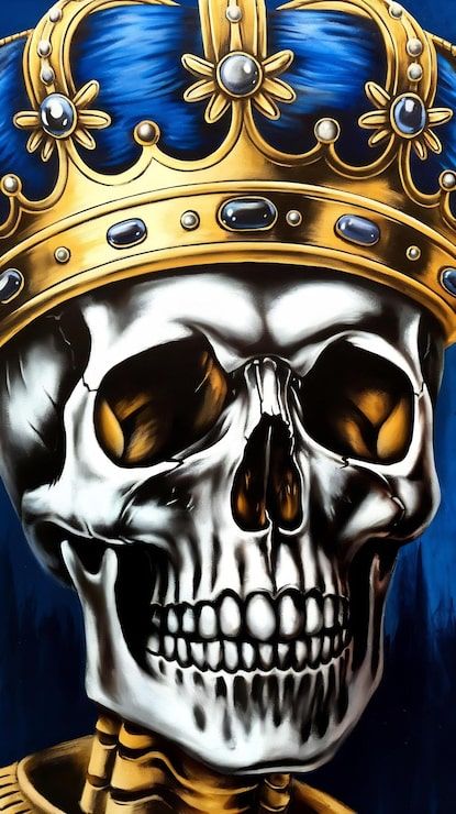 415x740 Skull crown wallpaper Image