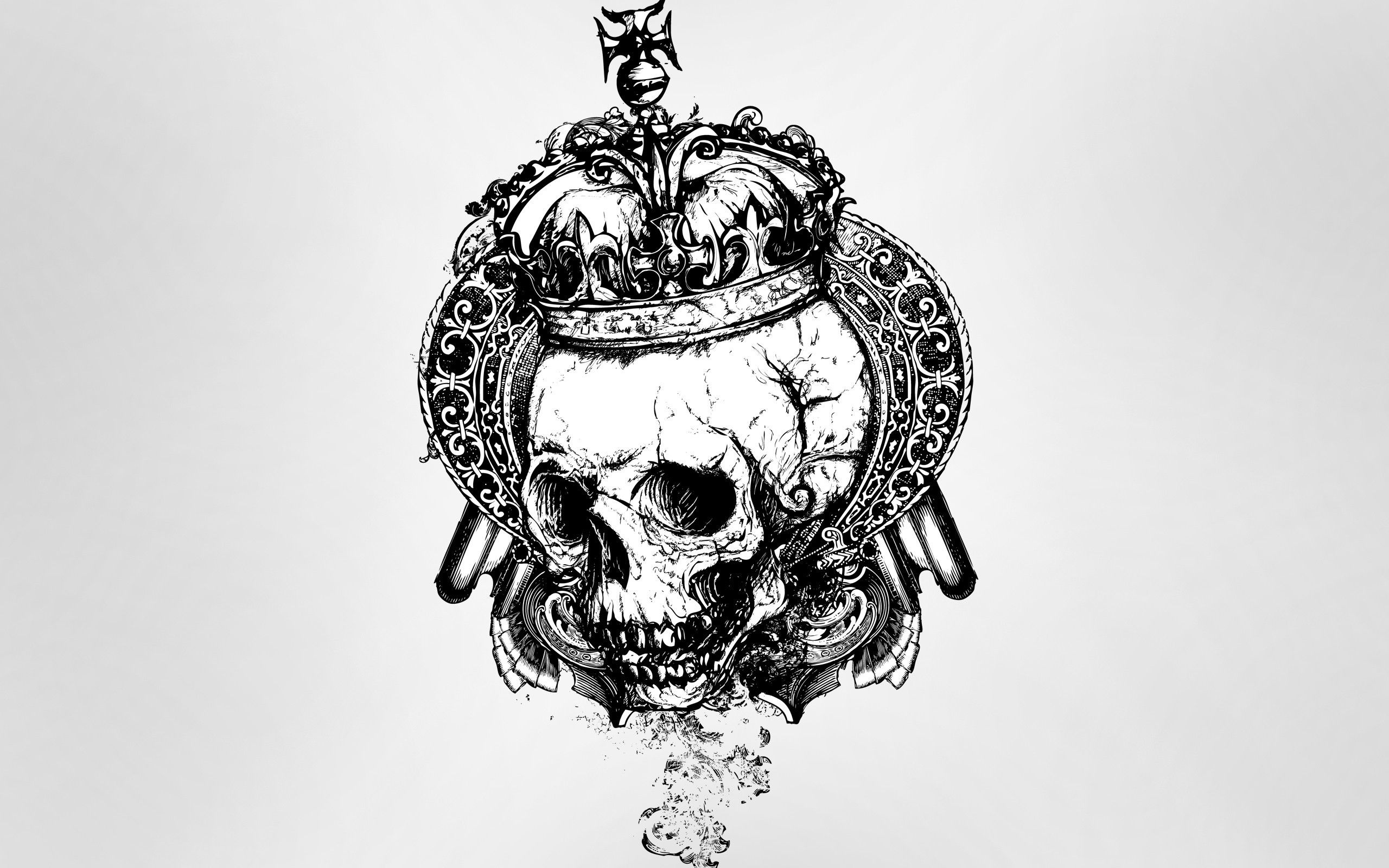 2560x1600 Download Dark Skull HD Wallpaperx1600