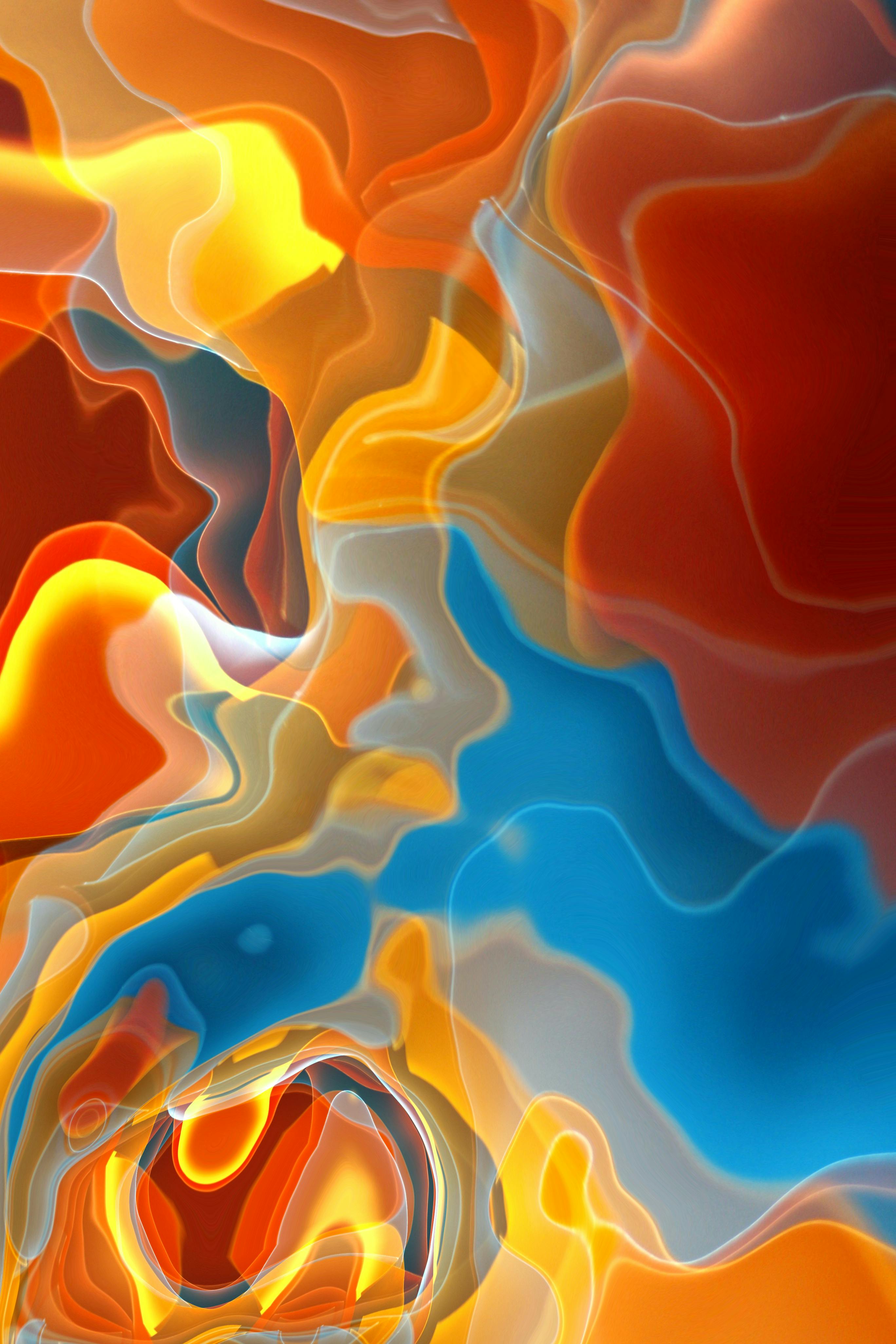 2736x4104 Vibrant Abstract Colorful Wave Patterns · Free