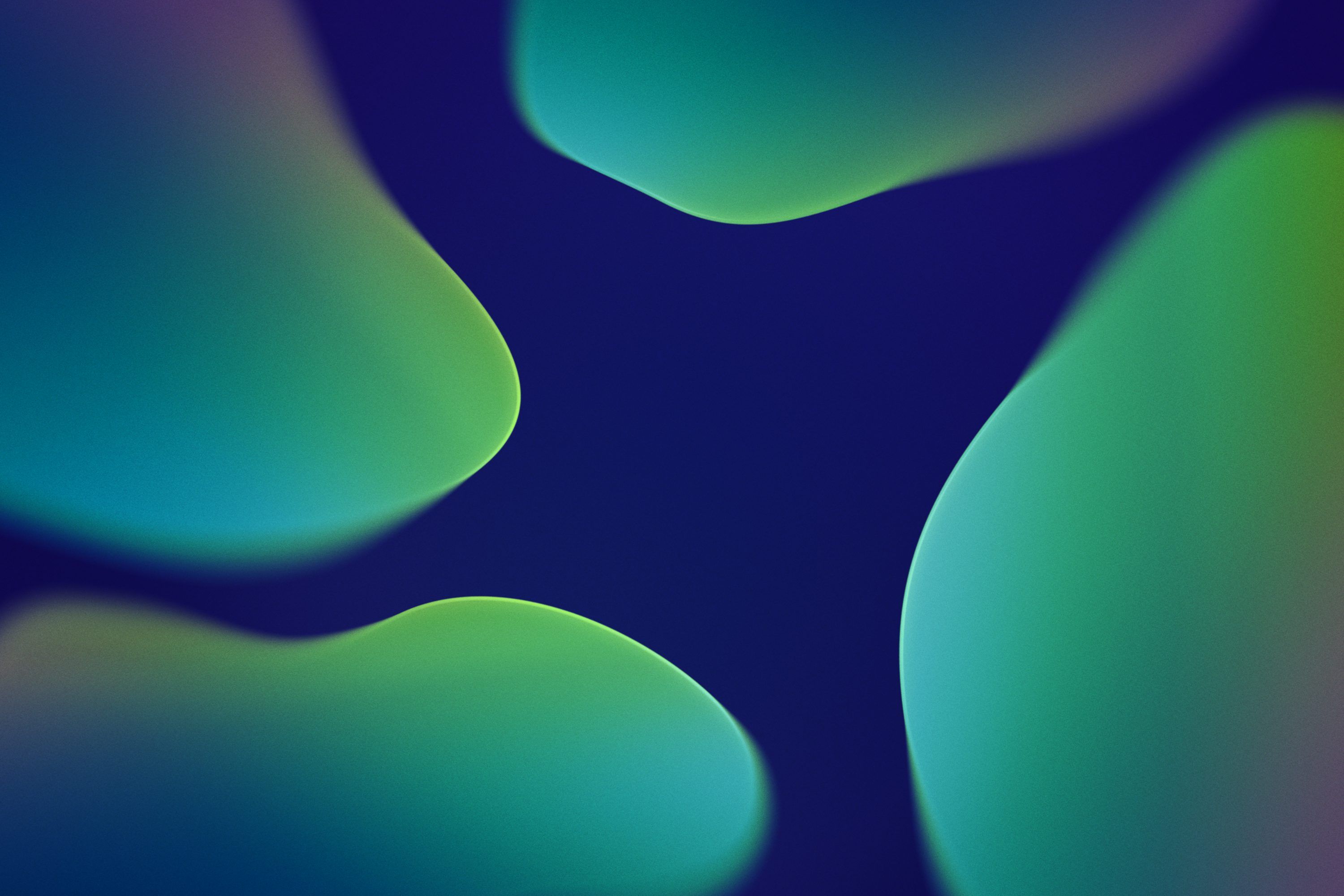3000x2000 Abstract fluid shapes with vibrant green and blue colors photo