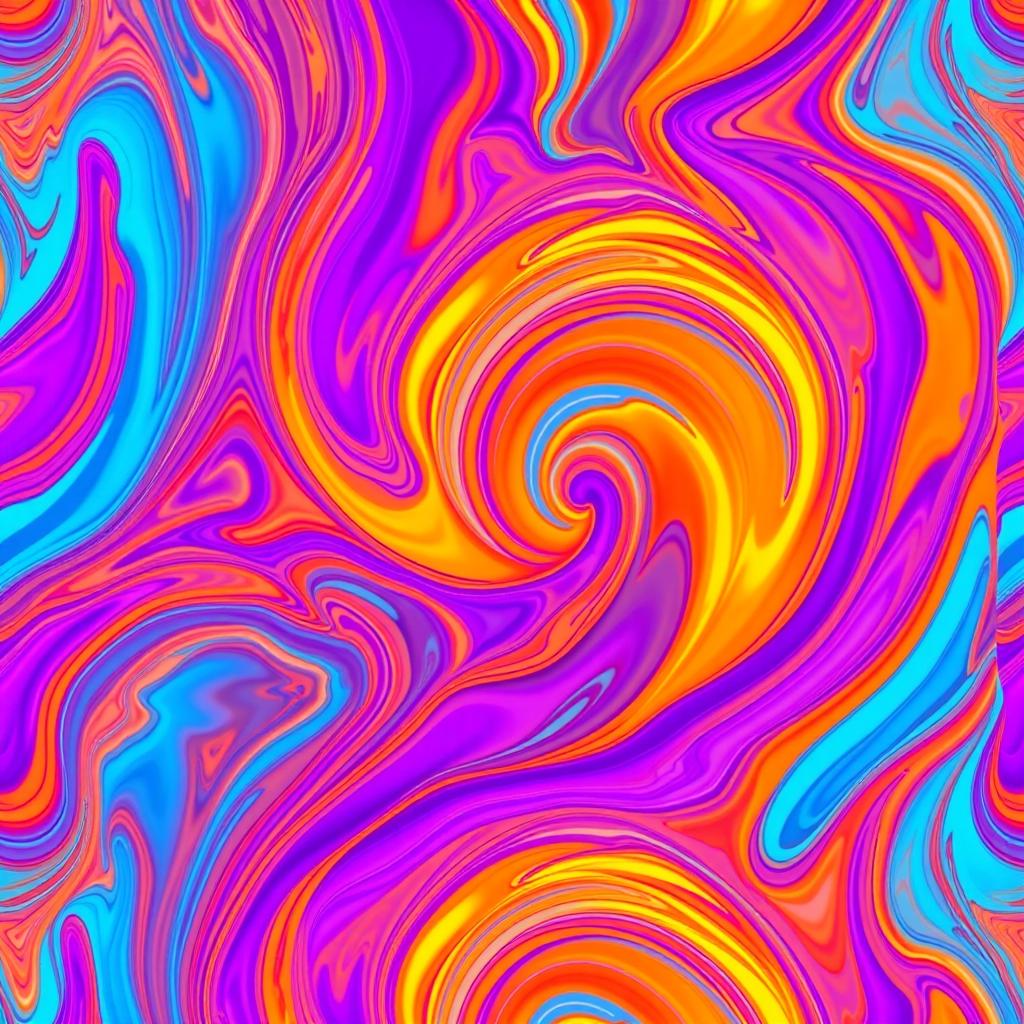 1024x1024 Dive into Vibrancy: Mesmerizing Abstract Wallpaper
