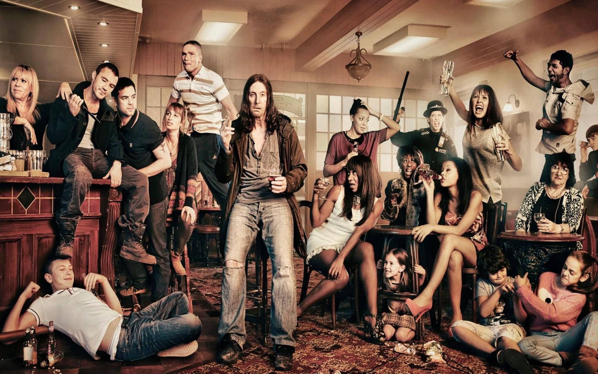 1920x1200 Download The Gallagher Family in their final season of Shameless Wallpaper