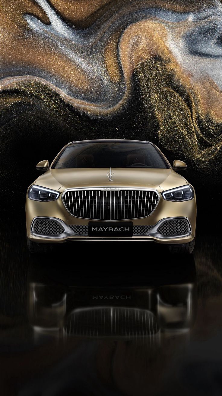736x1308 Wallpaper car, mercedes, maybach, reflection, golden, Cars 4K by Boyjiev7. Download wallpaper car, mercedes, maybach, reflection, golden for free