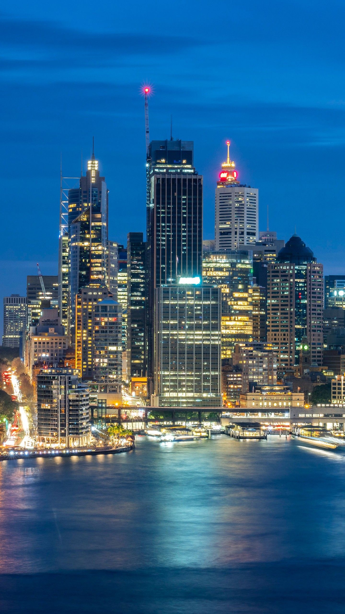 1440x2560 Australia Building City Night Skyscraper Sydney Opera House 4K 5K HD Travel Wallpaper