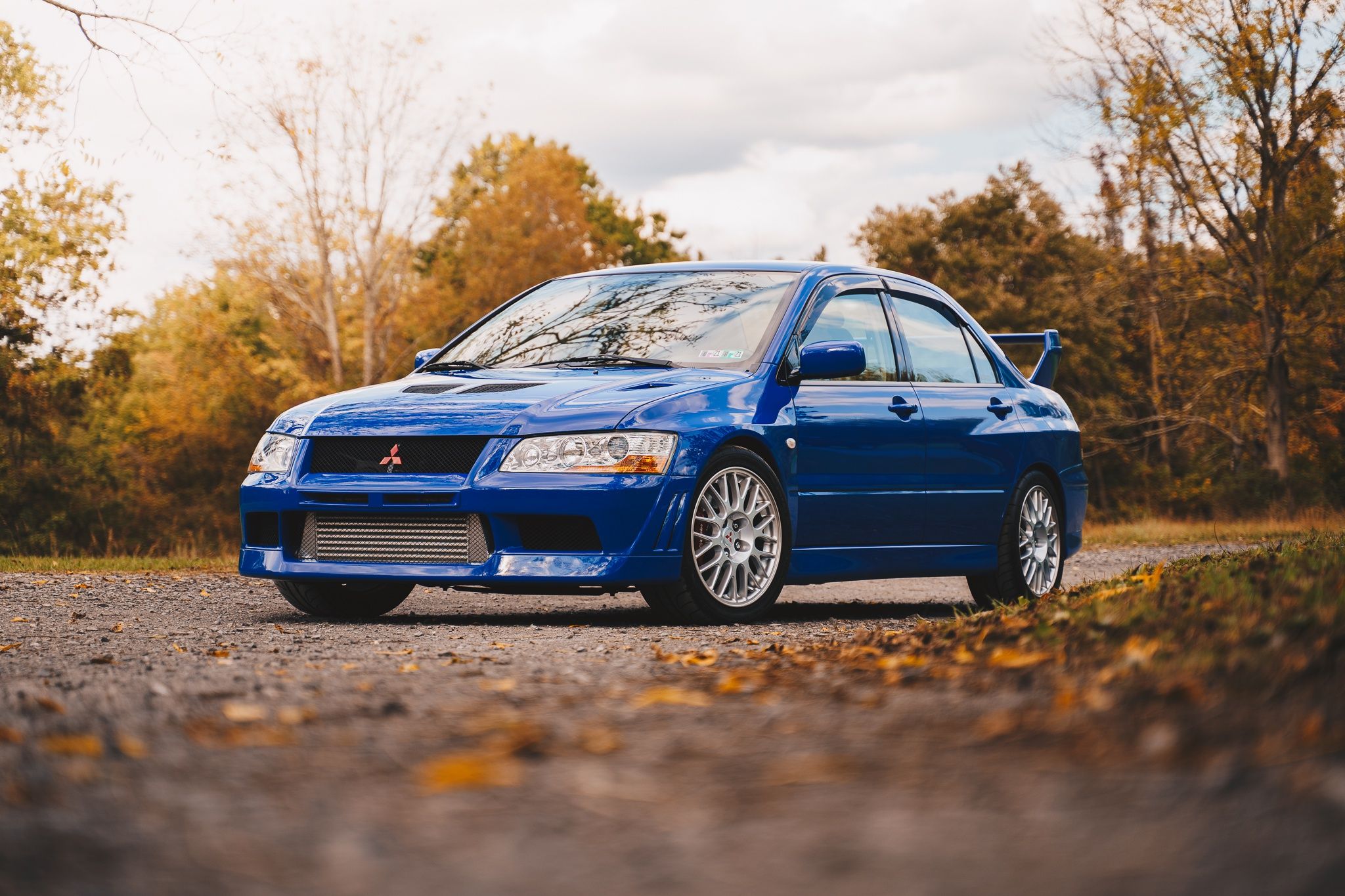 2048x1365 Wallpaper blue, front view, Lancer Evolution VII for mobile and desktop, section mitsubishi, resolution 2048x1365