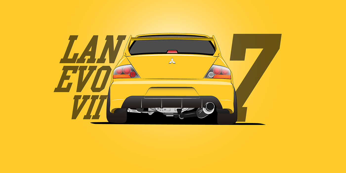 1400x700 Wallpaper (LAN EVO 7) - Behance