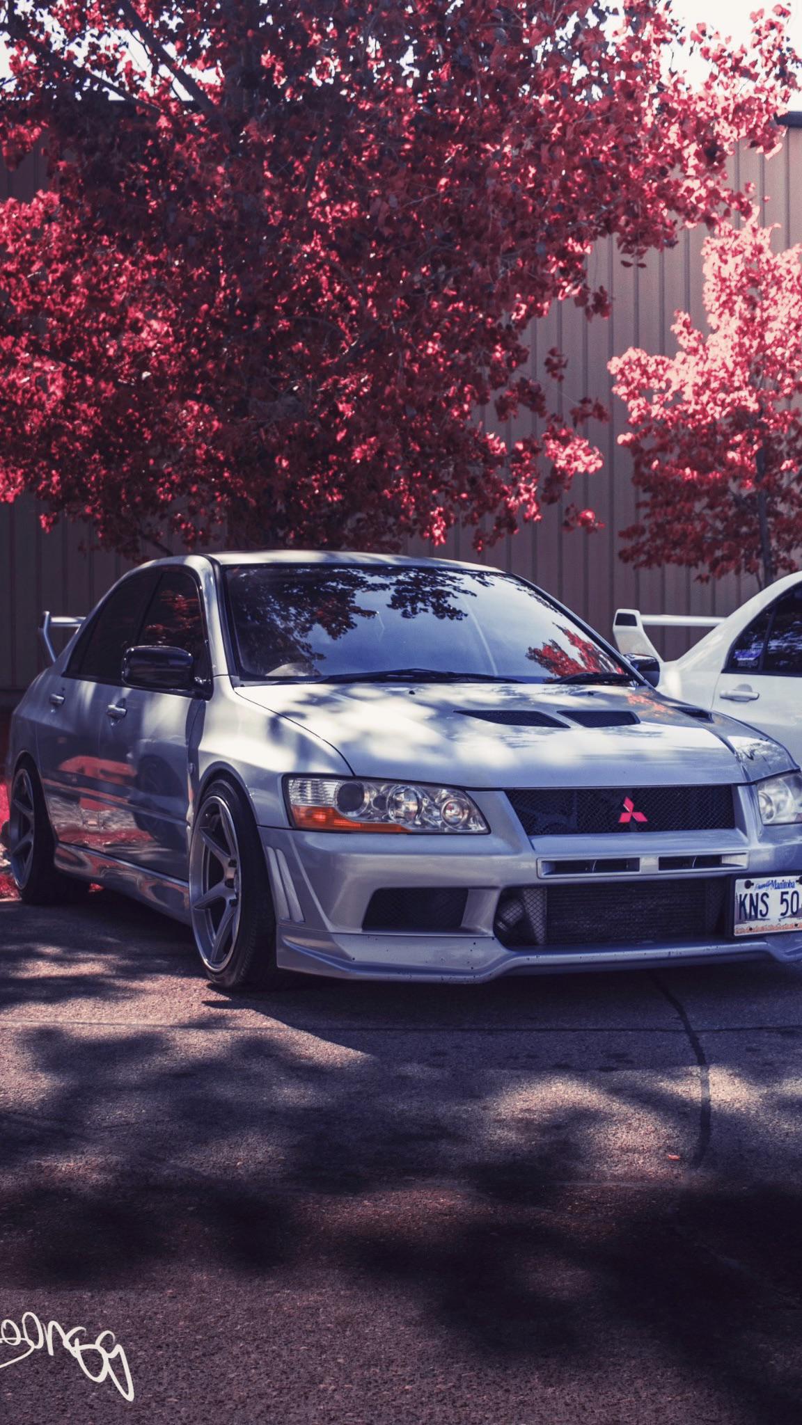 1152x2048 Mitsubishi Evo 7 Wallpaper