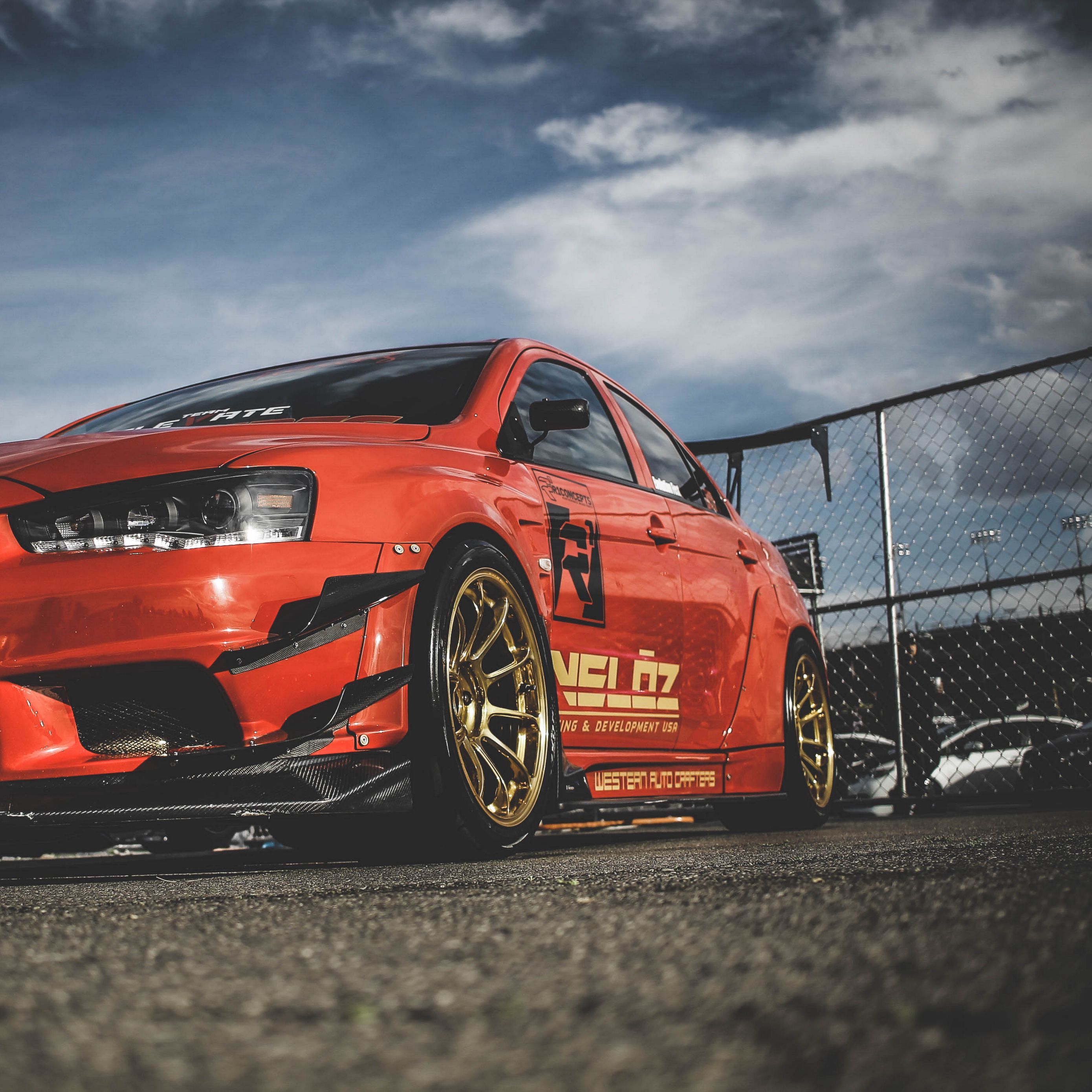 2780x2780 Download wallpaper 2780x2780 mitsubishi lancer evolution x, mitsubishi, sports car, racing, side view, red ipad air, ipad air ipad ipad ipad mini ipad mini ipad mini