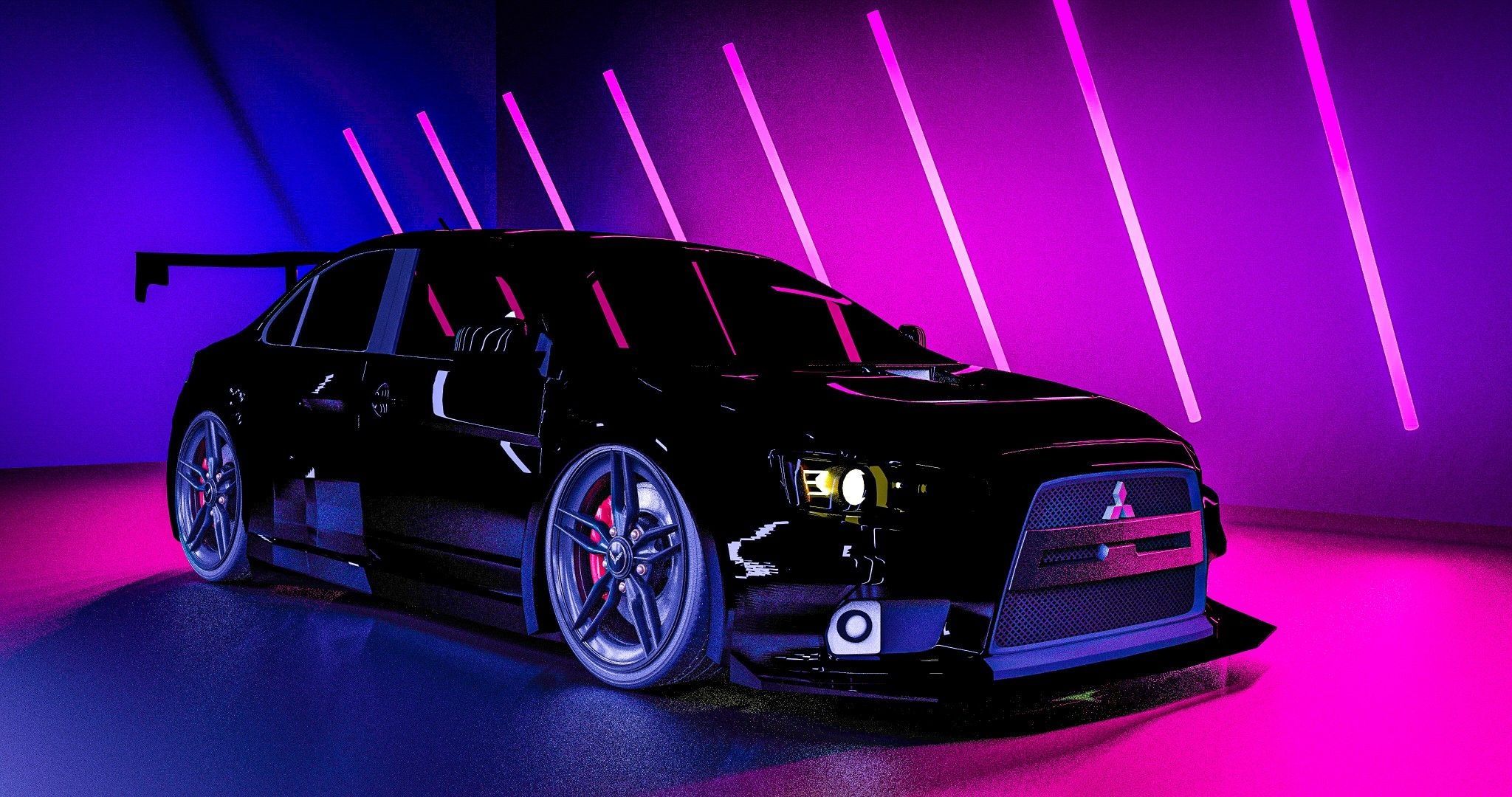 2048x1080 Lancer Evo Wallpaper