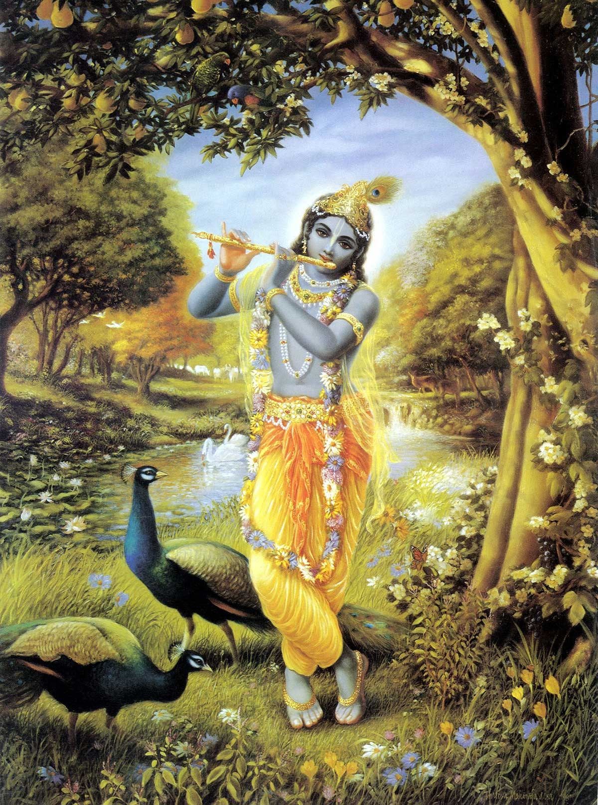 1200x1614 Lord Krishna Wall Photo_high Resolution (digital Only)