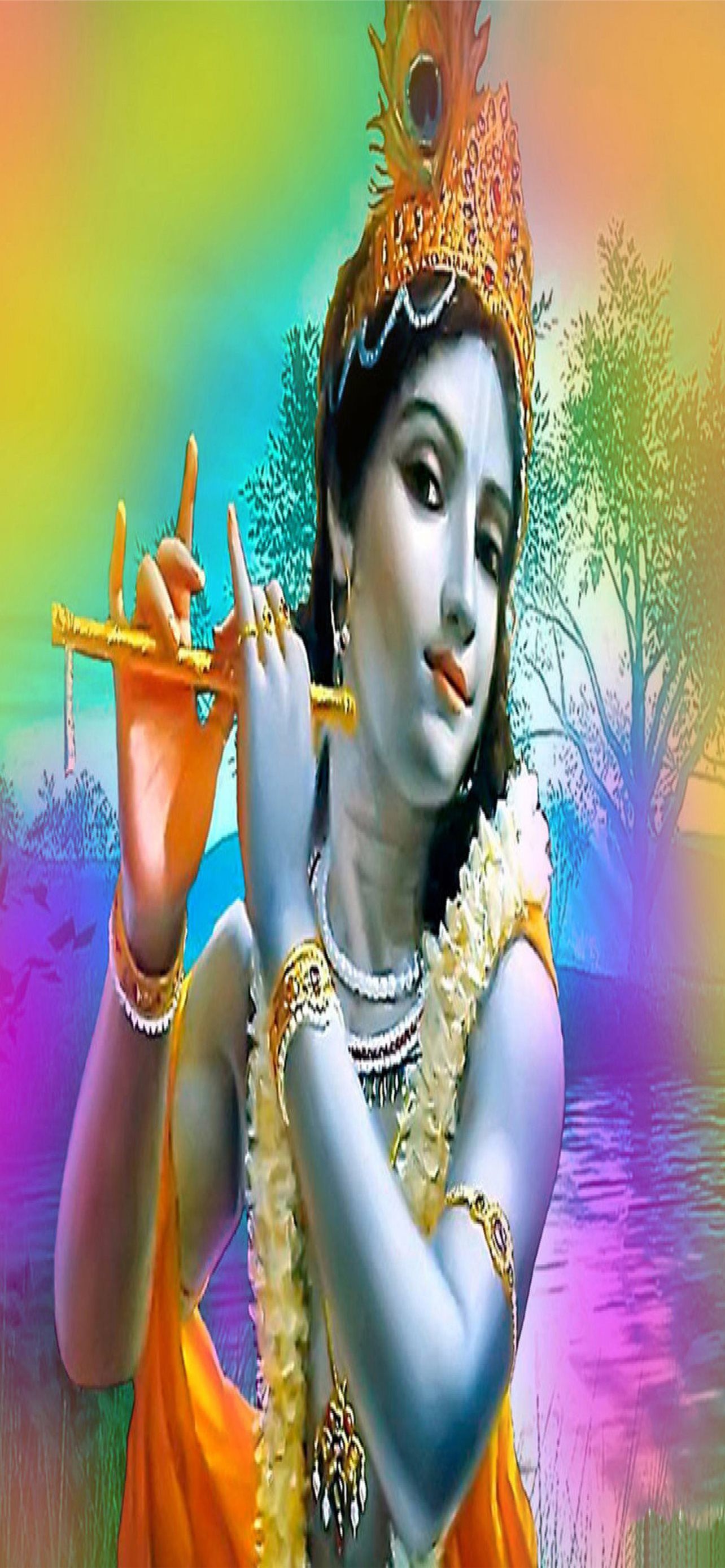 1284x2778 Lord krishna HD for