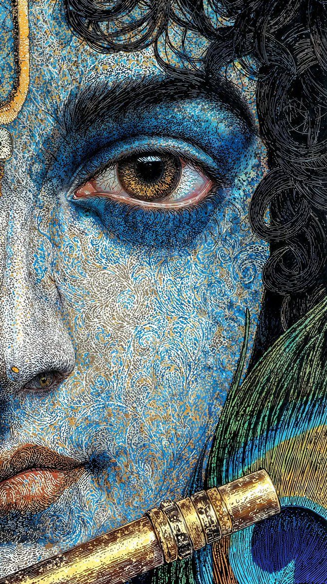 673x1200 Drop some Shri Krishna's Wallpaper