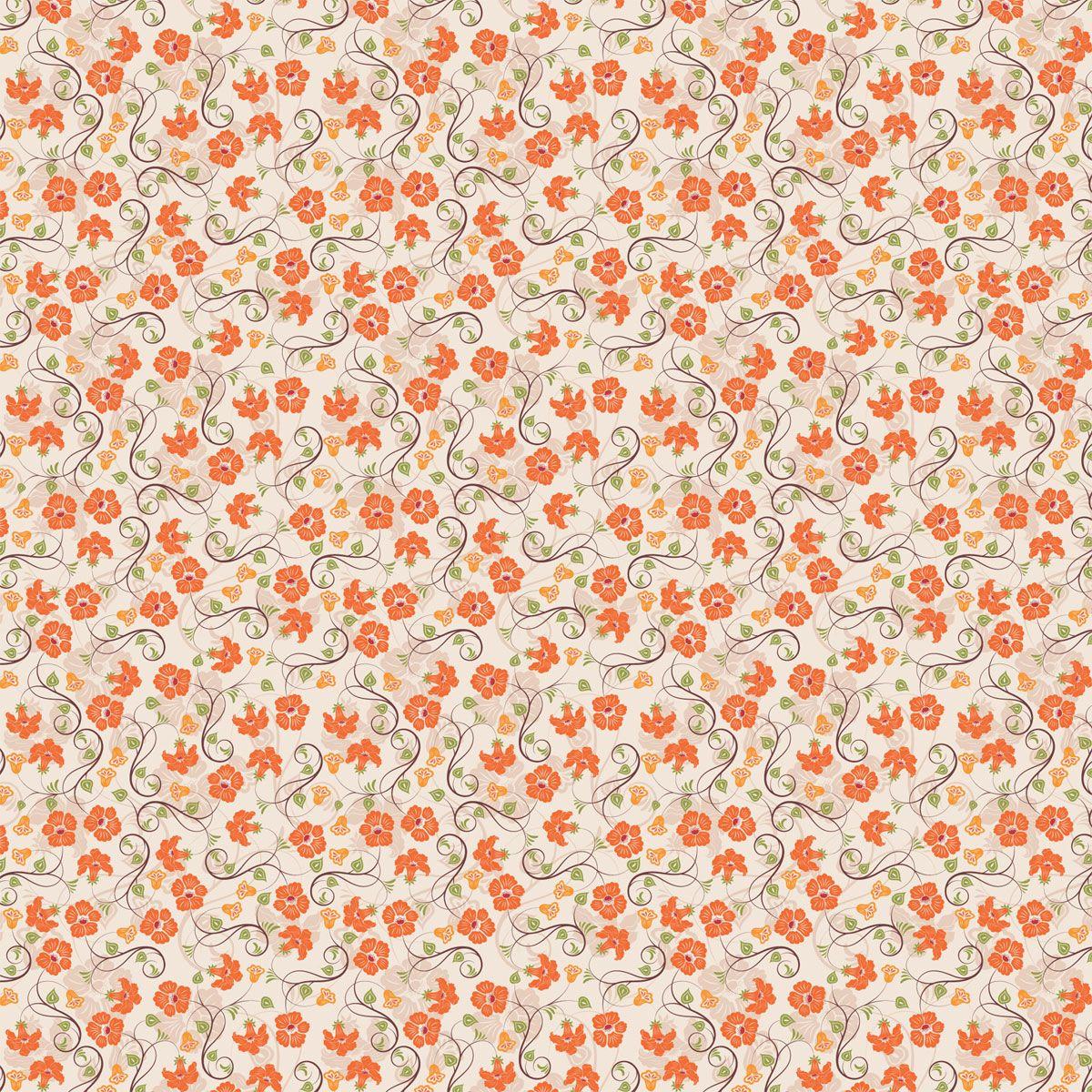 1200x1200 Vintage Flowers Pattern Desktop Wallpaper. I HD Image