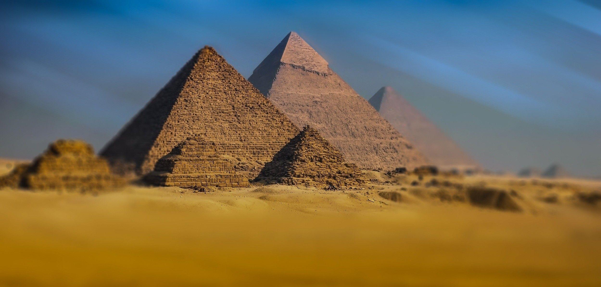 2499x1195 Giza Pyramid Complex Wallpaper Necropolis, HD Wallpaper