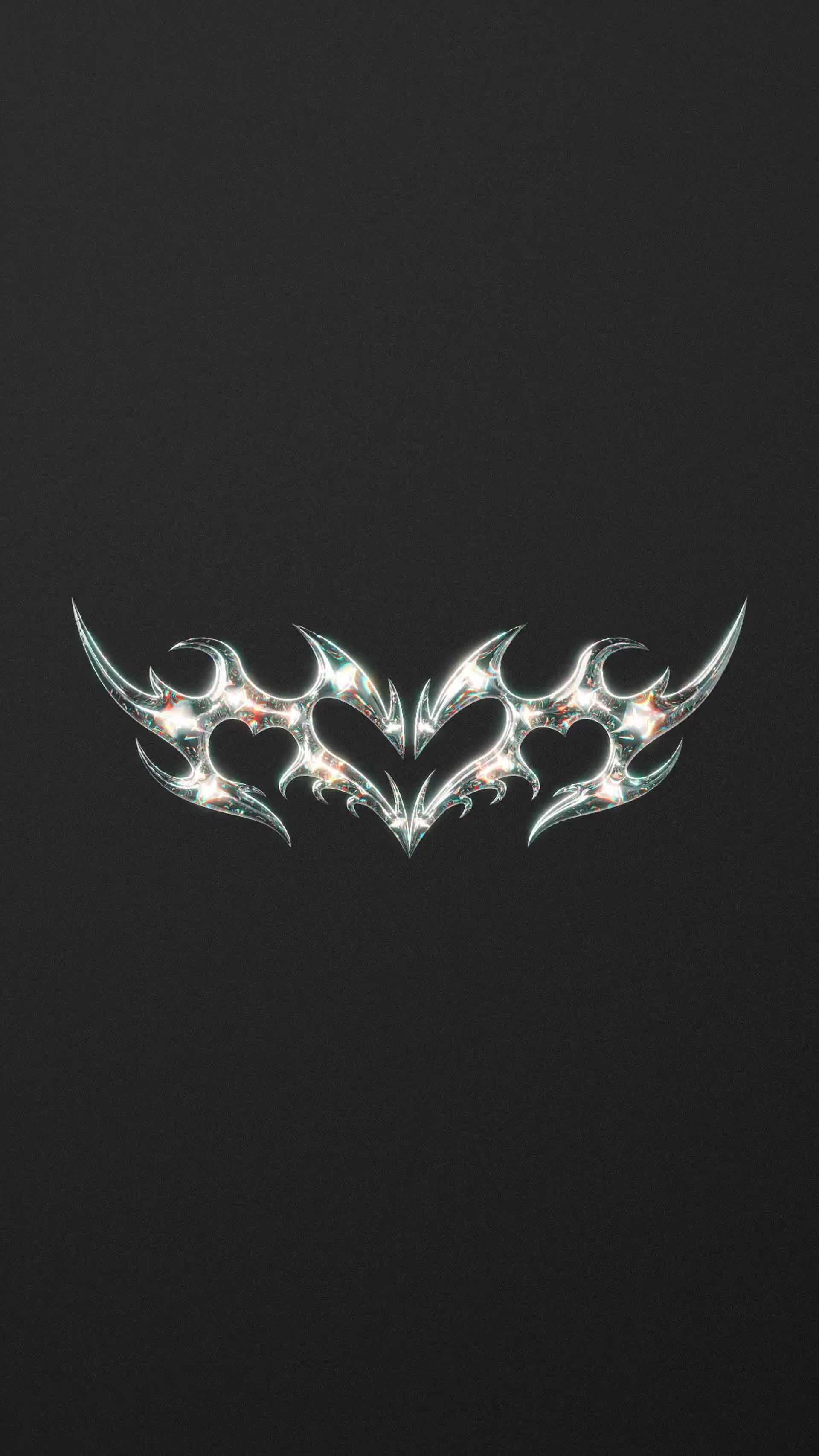 1920x3414 Chrometype Tribal Heart