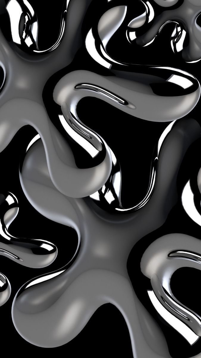 675x1200 Black Chrome Wallpaper, HD Background