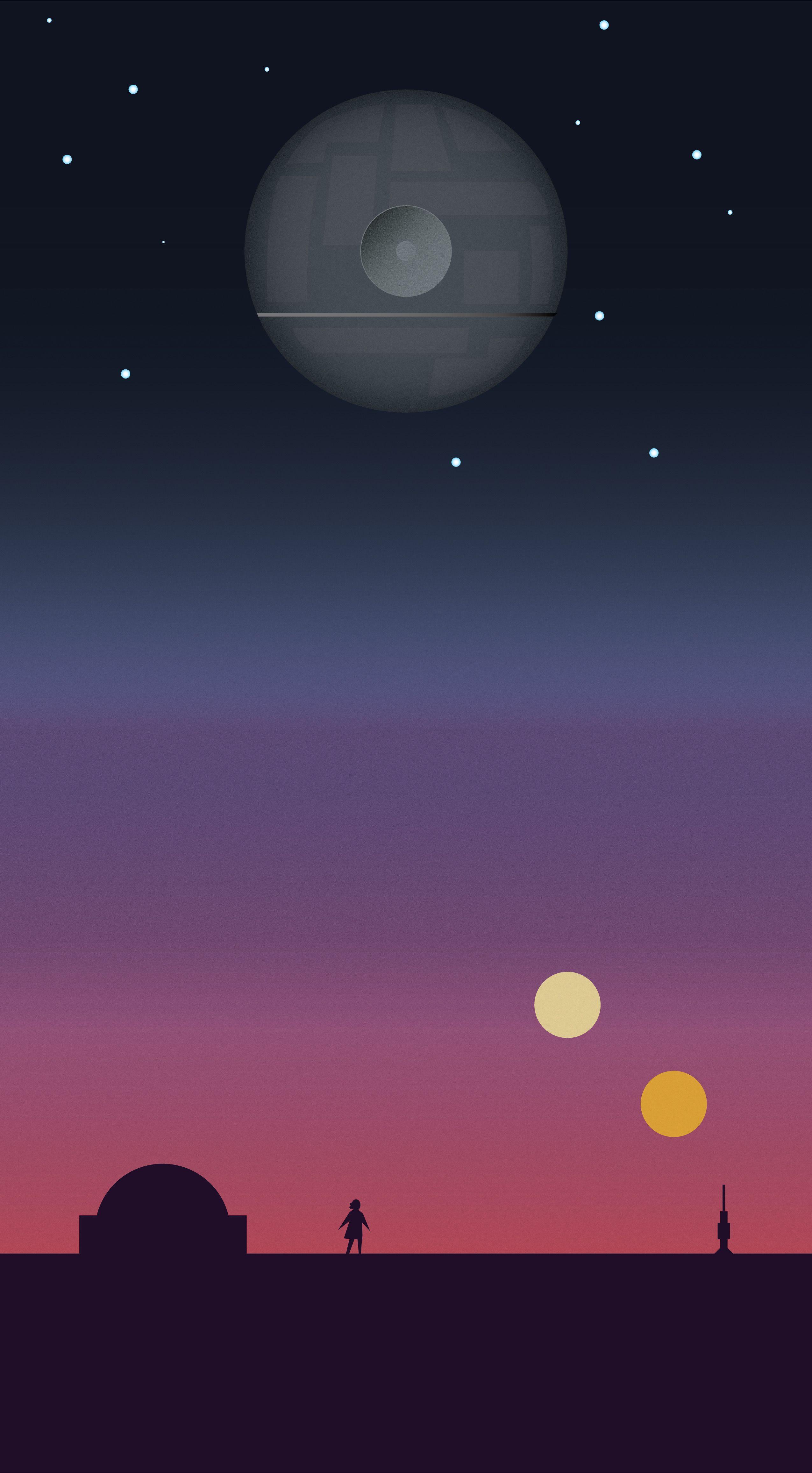 2550x4626 OC Star Wars original trilogy phone wallpaper. Star wars