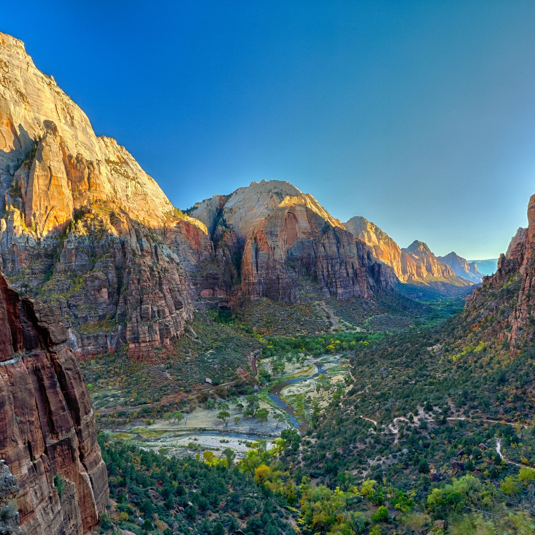 2048x2048 Angel's Landing Wallpaper 4K, Utah, Zion National Park