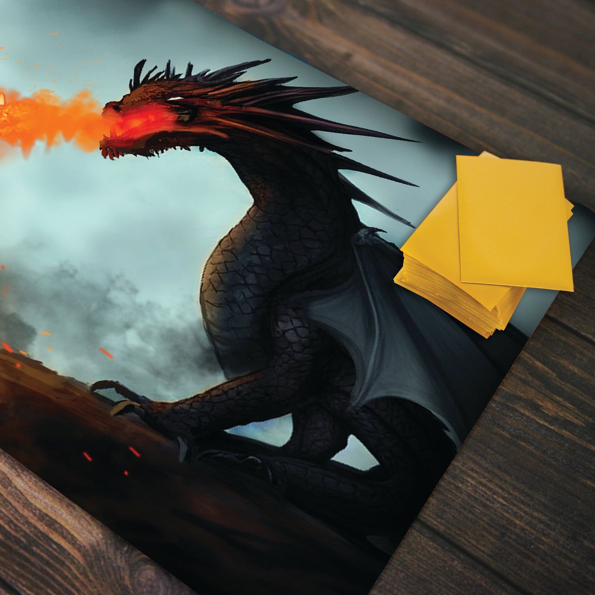 1200x1200 Crimson Dragon Playmat