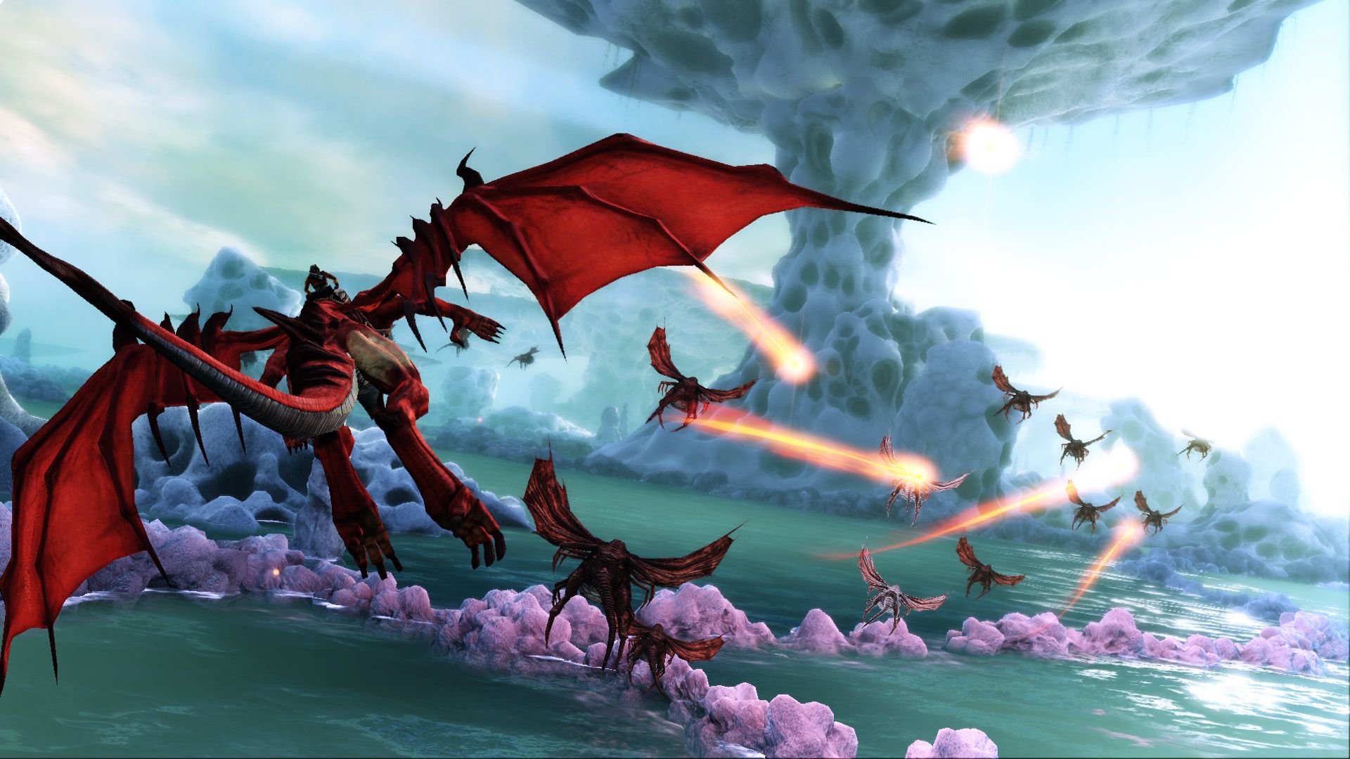 1920x1080 The View from Crimson Dragon's Coral Lakes is Quite Nice
