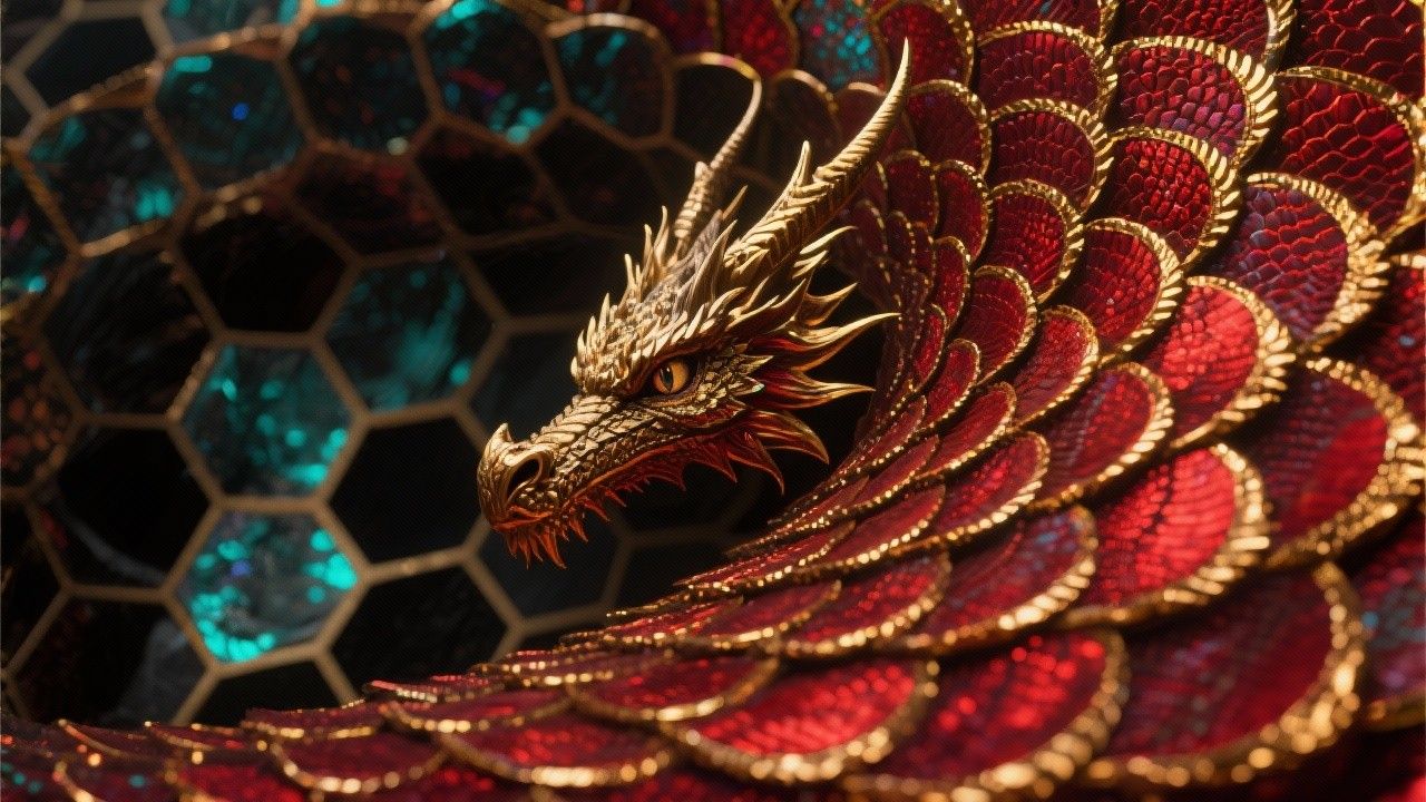 1280x720 Free Crimson Dragon Scales Image, Scales, Crimson