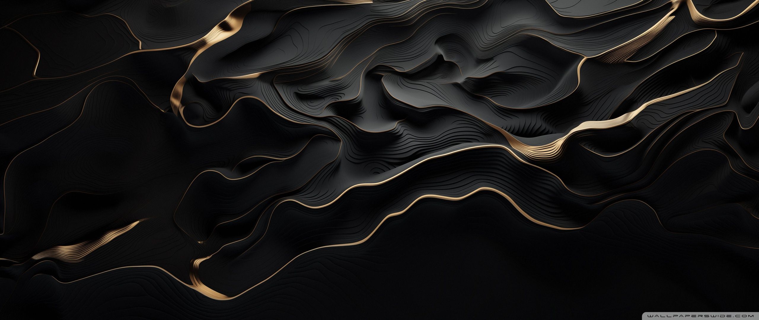 2560x1080 Black and Golden Abstract Design 4K UHD Wallpaper for UltraHD Desktop and TV : Widescreen and UltraWide Display : Smartphone and Tablet Devices