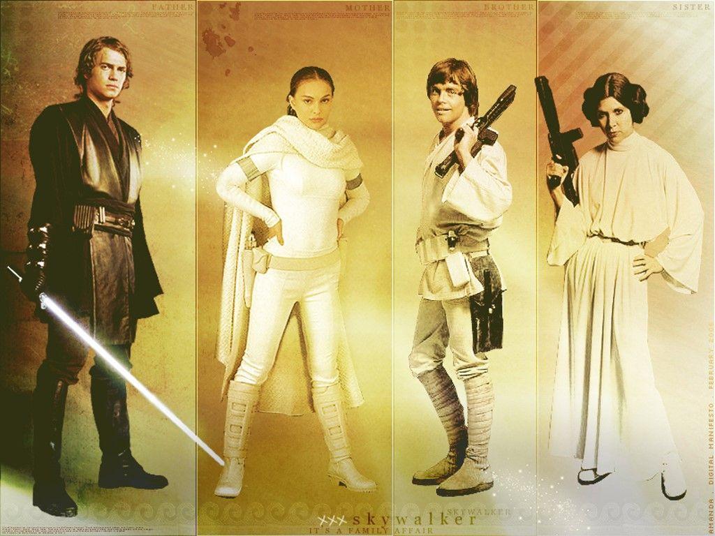1024x768 Star Wars Vader And Princess Leia Wallpaper 34047902