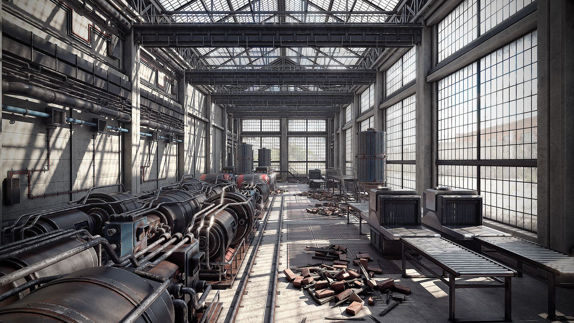 1920x1080 Abandoned Factory