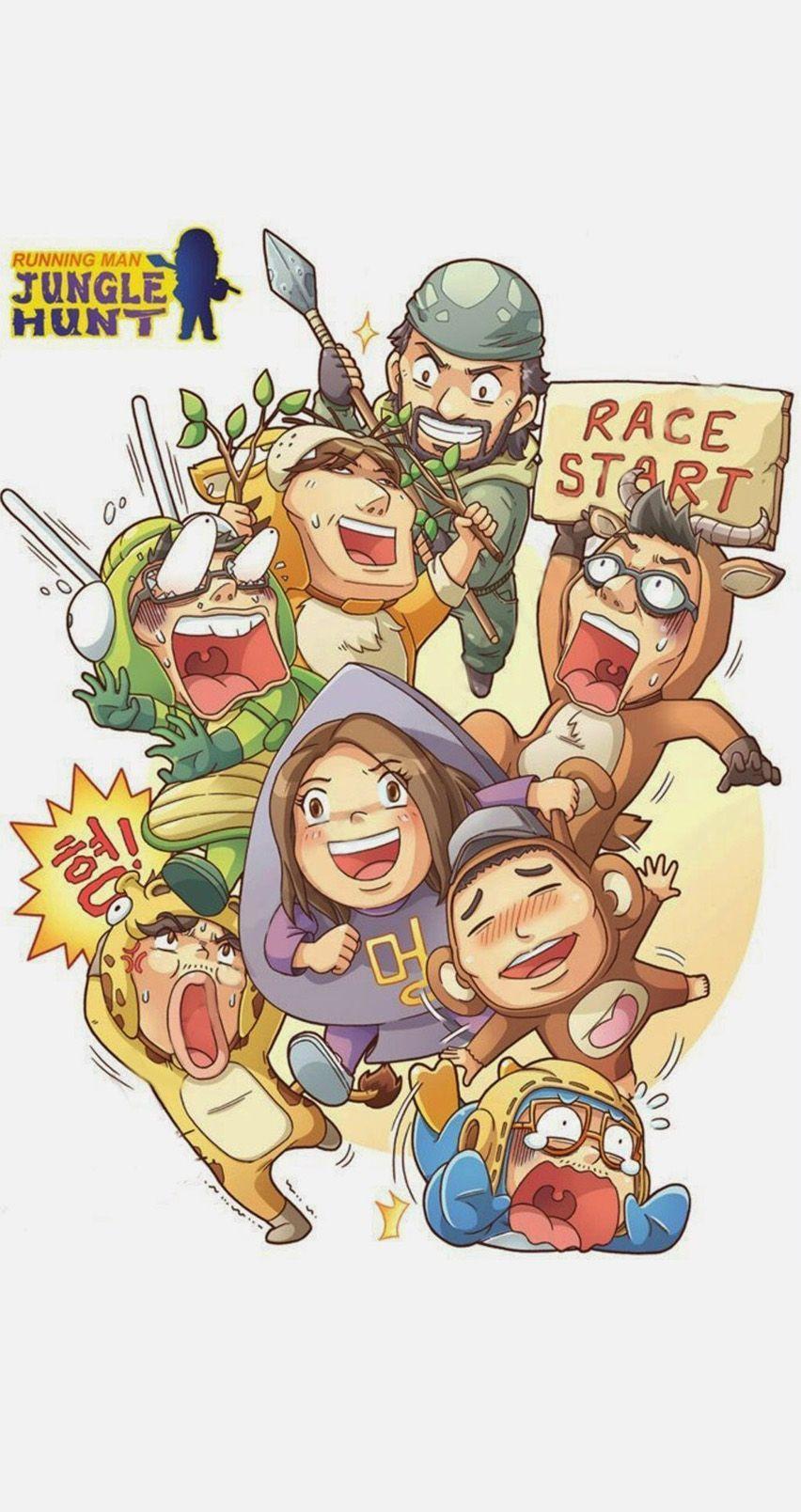 852x1608 Running Man Wallpaper