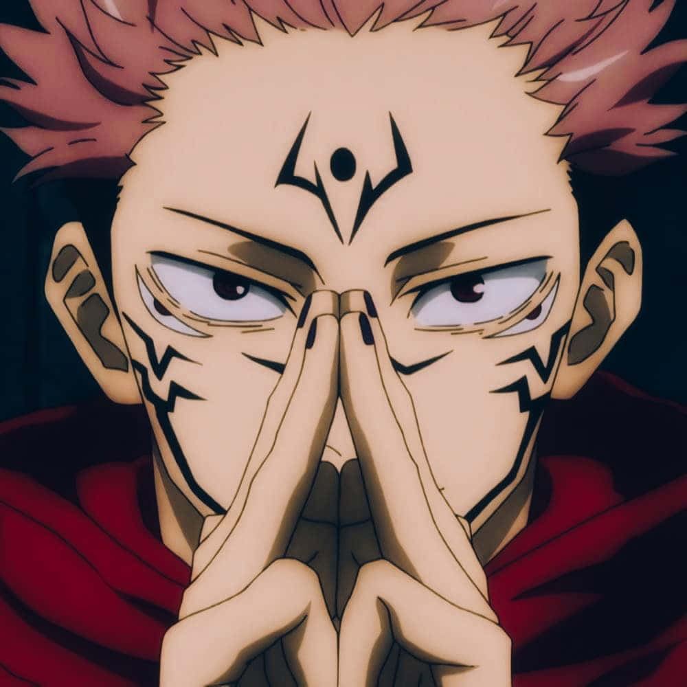 1000x1000 Download Sukuna Anime Character Profile Picture Wallpaper